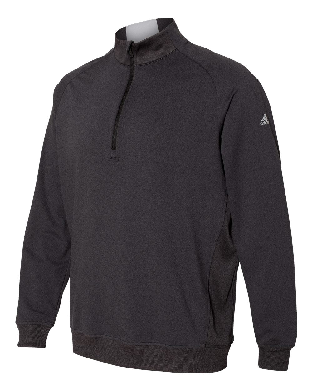 Quarter-Zip Club Pullover - Black Heather