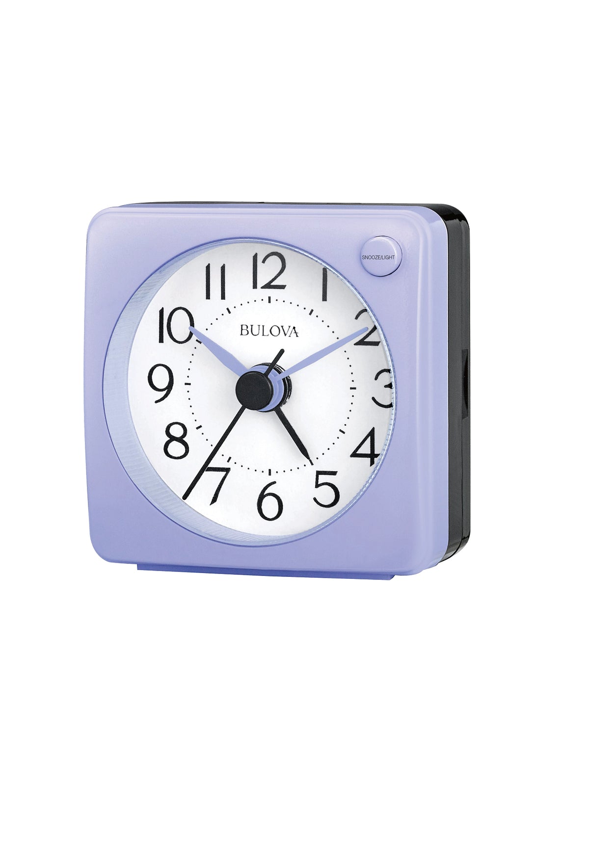 Bulova Clocks B1876 Ultra Small Travel Alarmwith Snooze And Light No Ticking The Violet