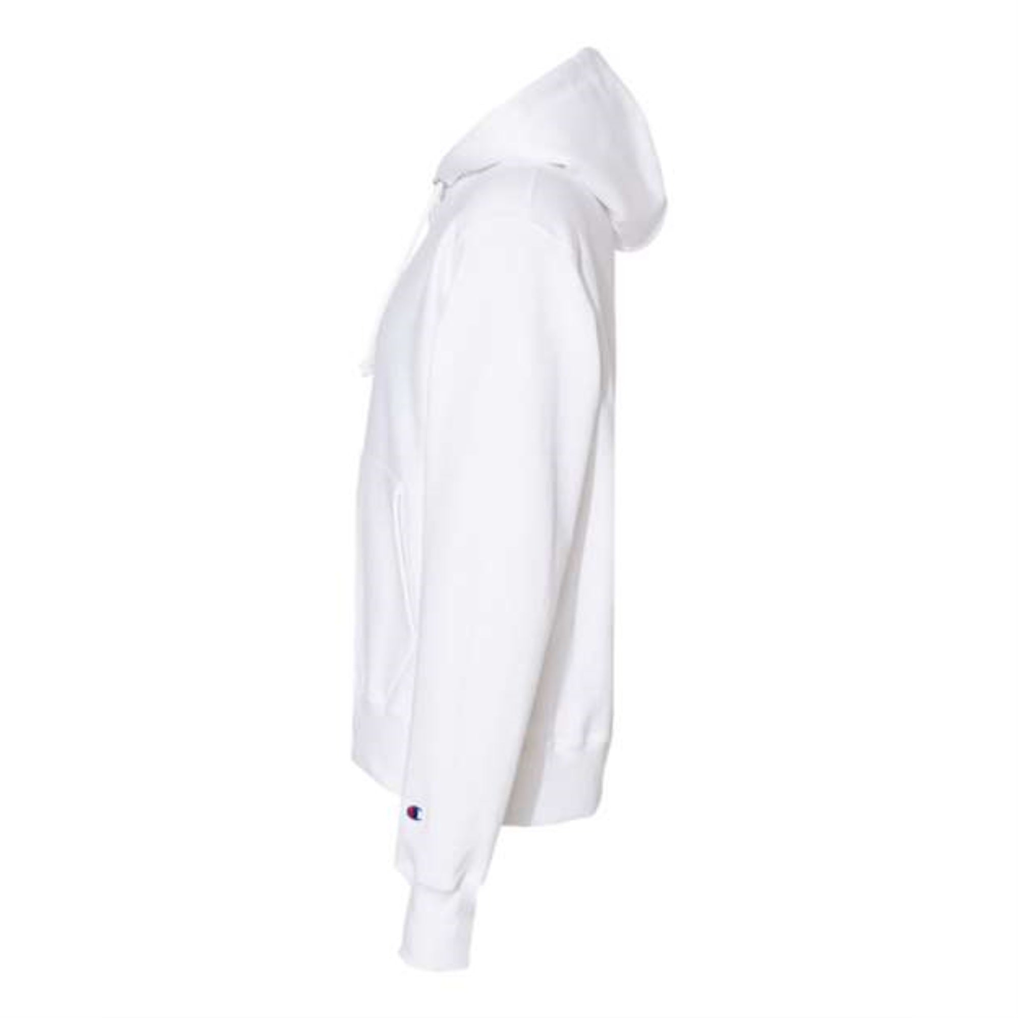 Champion Reverse Weave Hooded Sweatshirt - White, XL