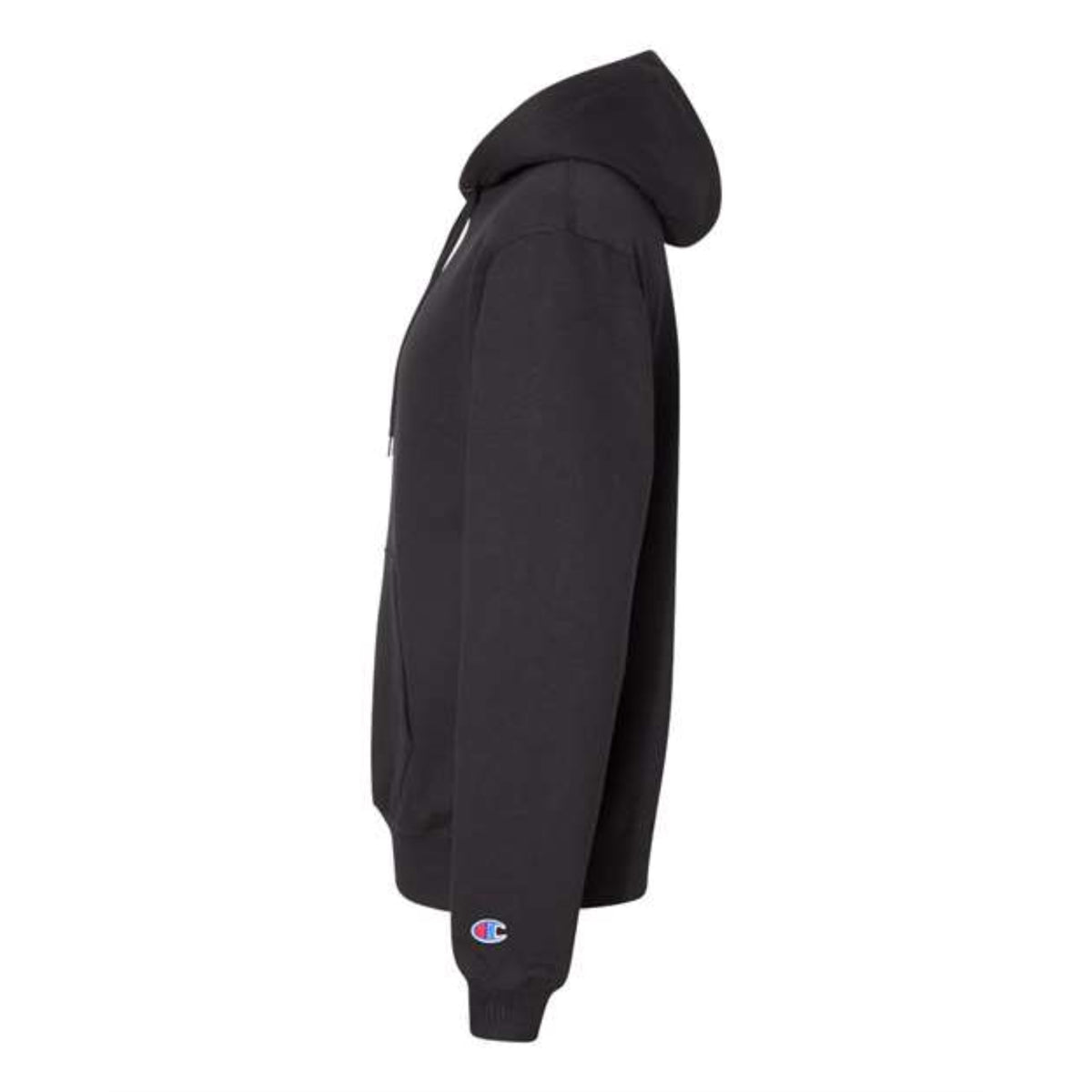 Champion Cotton Max Hooded Sweatshirt - Black, Xl