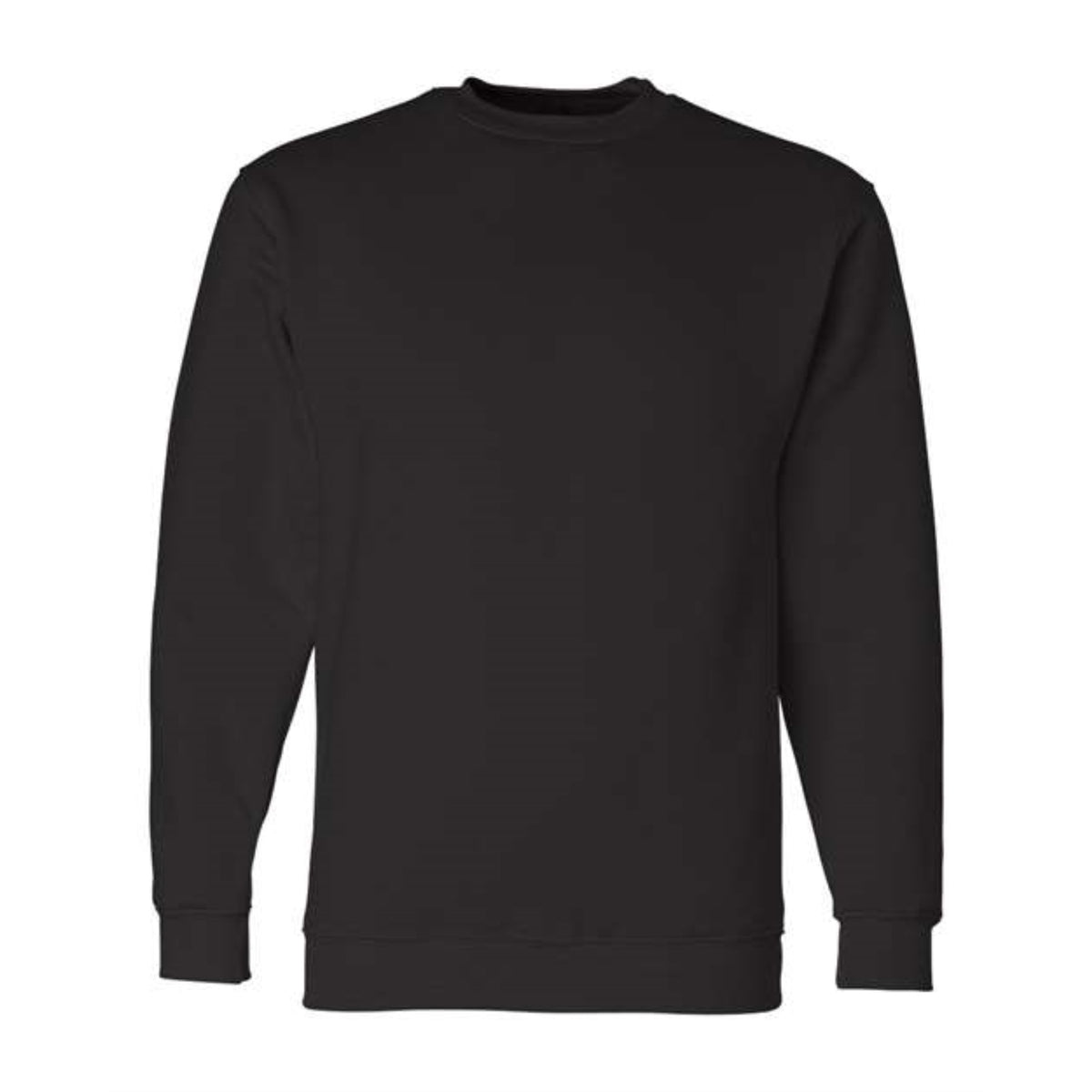 Bayside Usa-Made Crewneck Sweatshirt - Black, L
