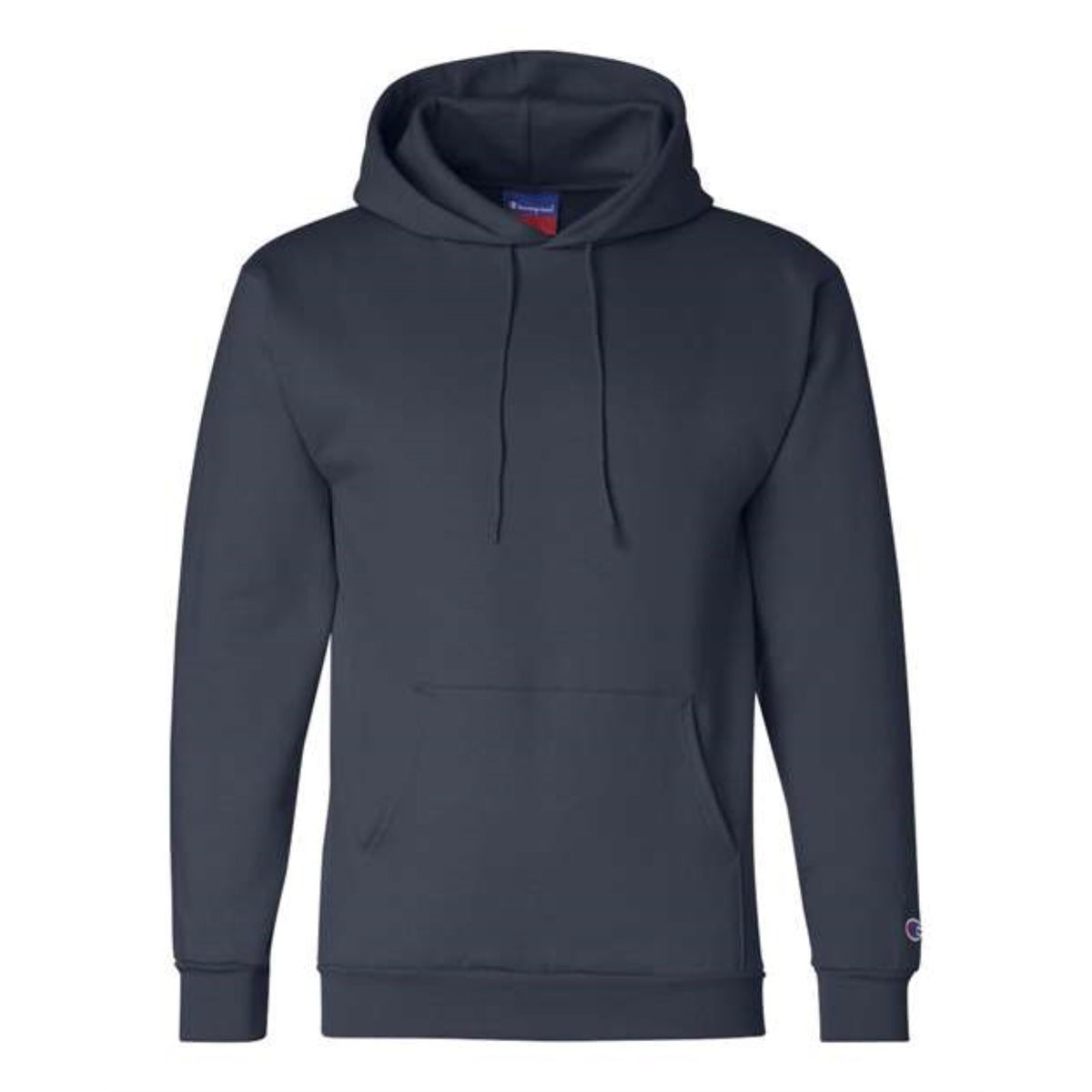 Champion Double Dry Eco Hooded Sweatshirt - Navy, S