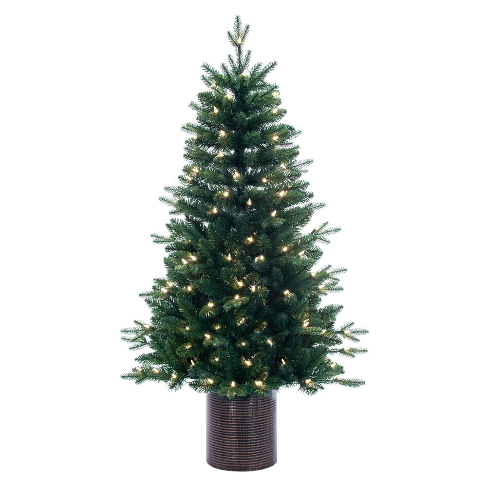 4.5' x 30” Potted Spruce Dura-Lit 120WW