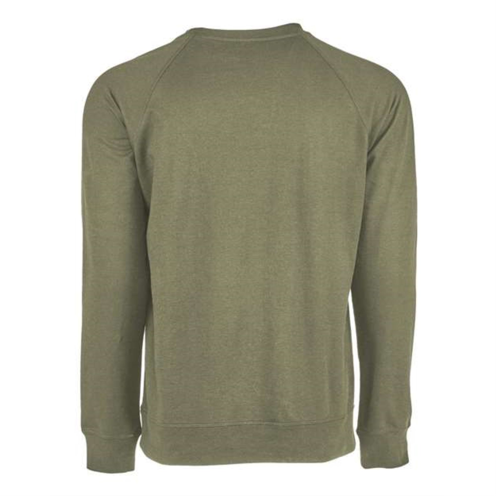 Next Level The French Terry Raglan Crew - Military Green, XS