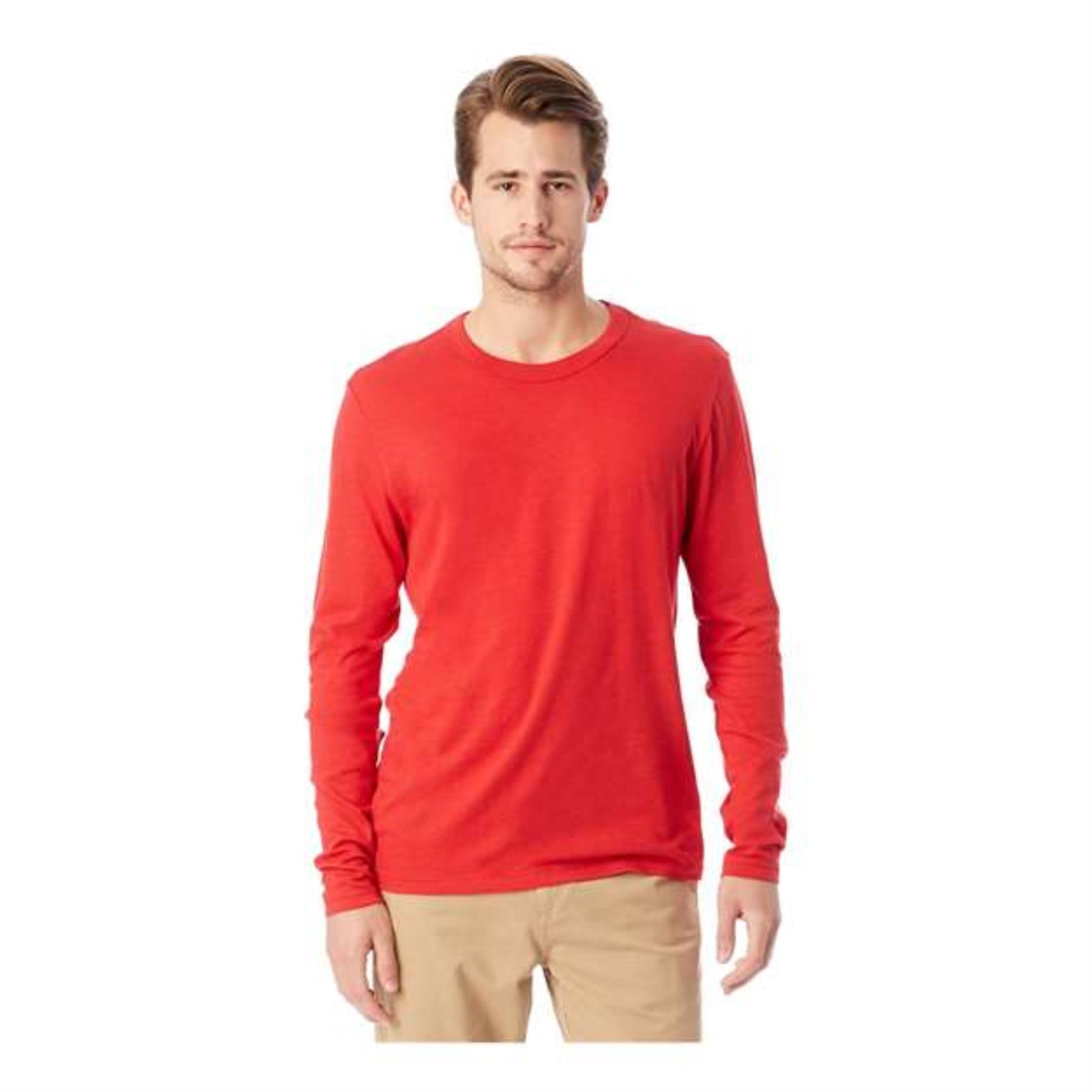 Alternative Vintage Jersey Keeper Long Sleeve Tee - Red, S