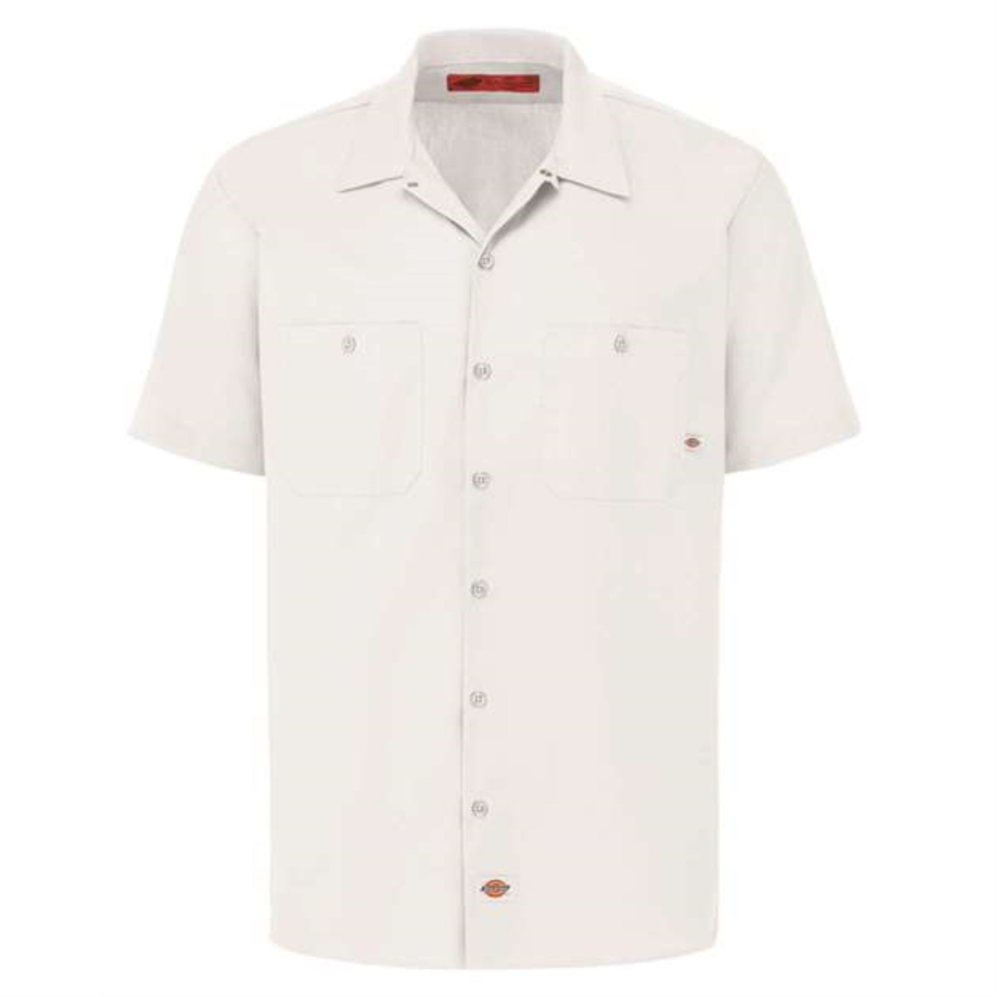 Dickies Industrial Short Sleeve Work Shirt - White, S