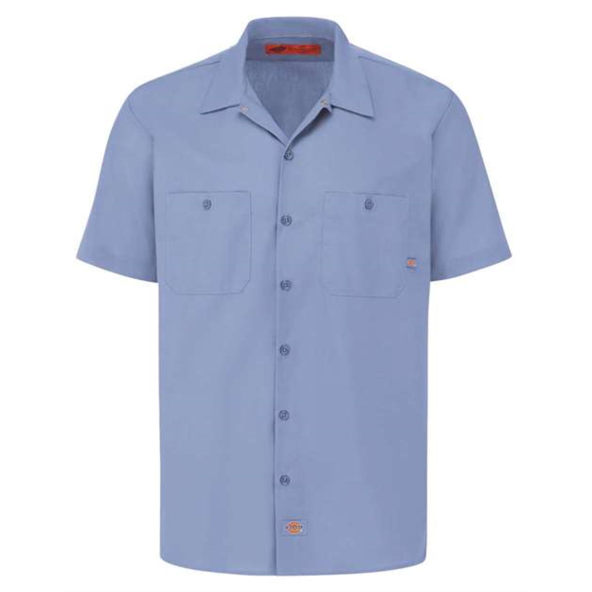 Dickies Industrial Short Sleeve Work Shirt - Light Blue, M