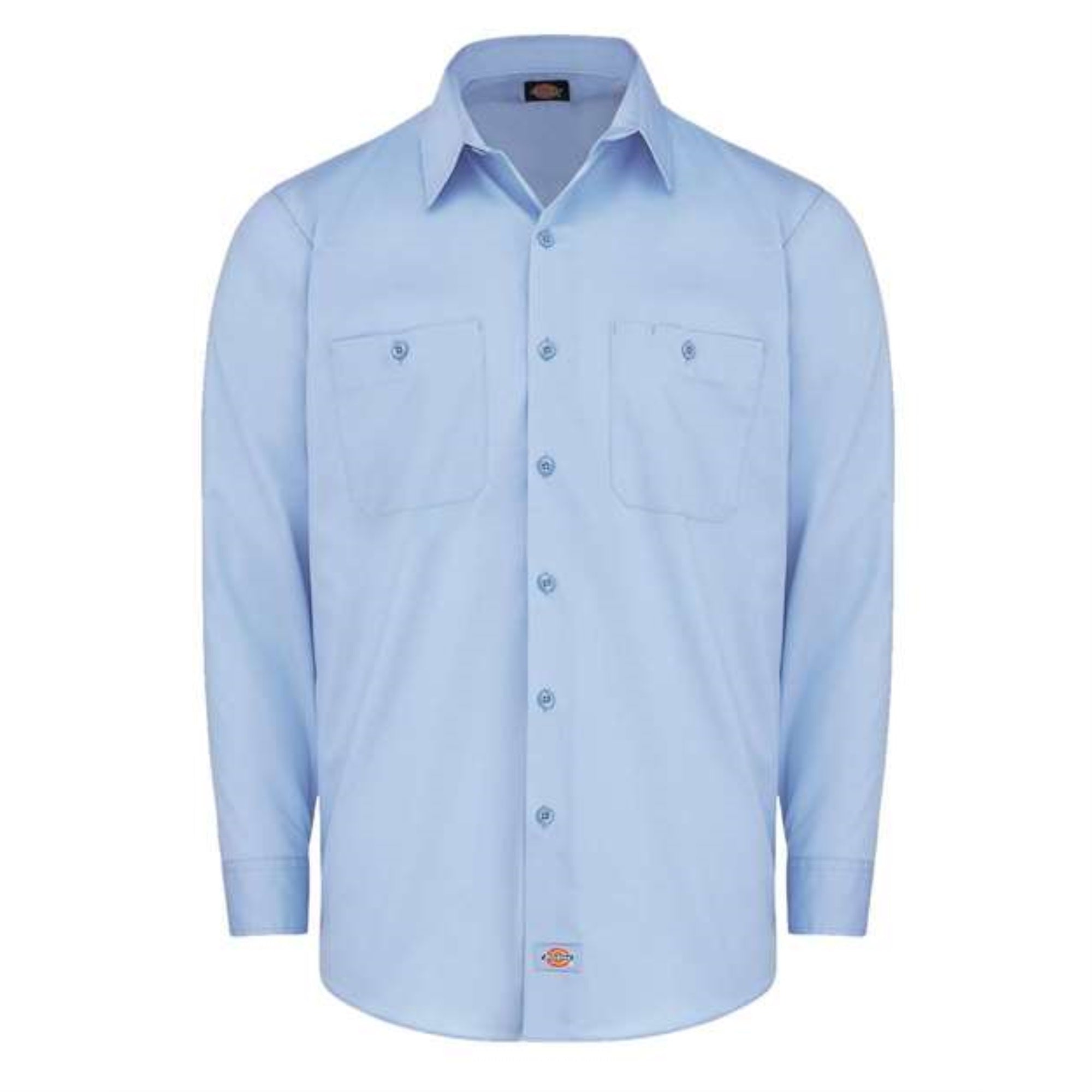 Dickies Industrial Worktech Ventilated Long Sleeve Work Shirt - Light Blue, M