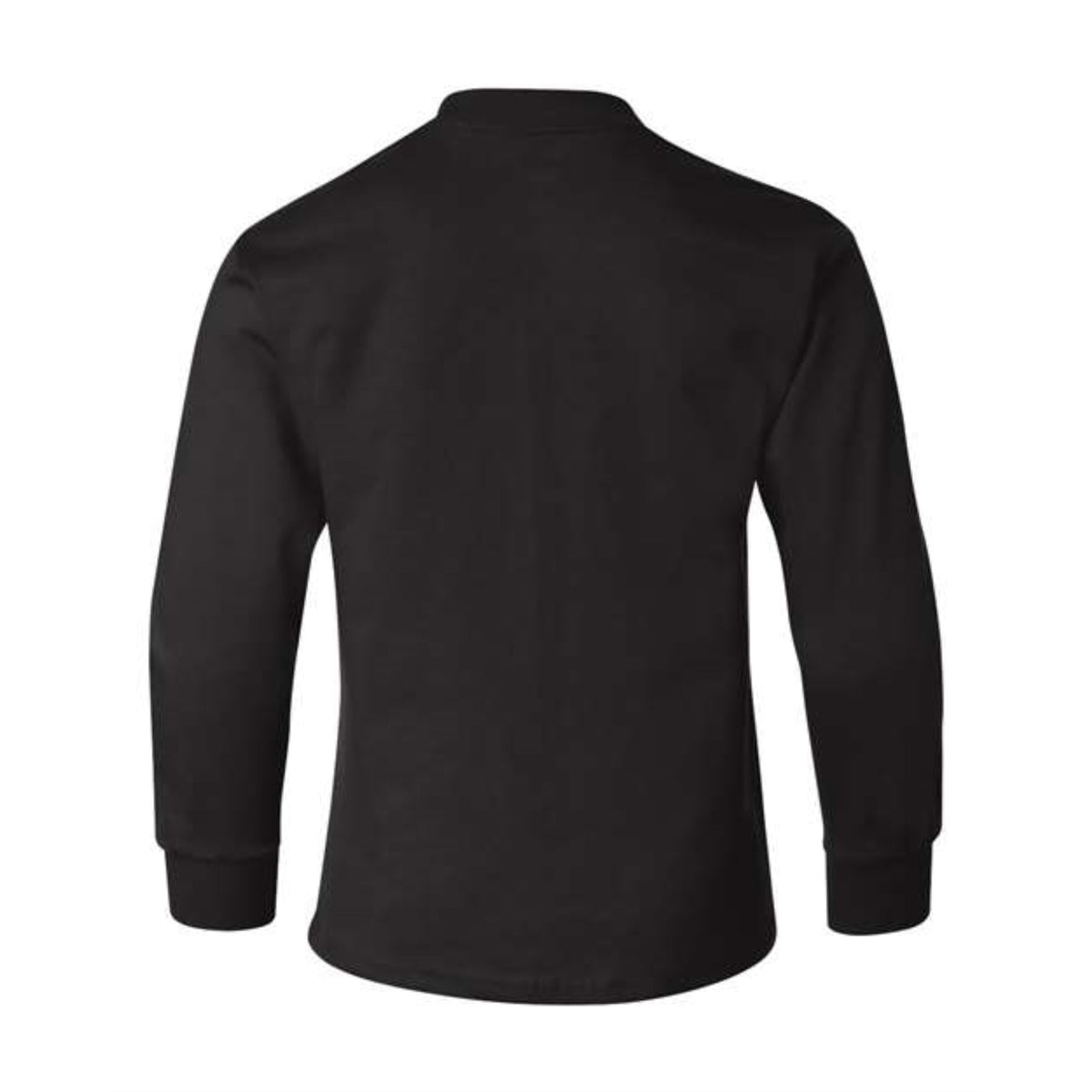 Hanes Authentic Youth Long Sleeve T-Shirt - Black, S