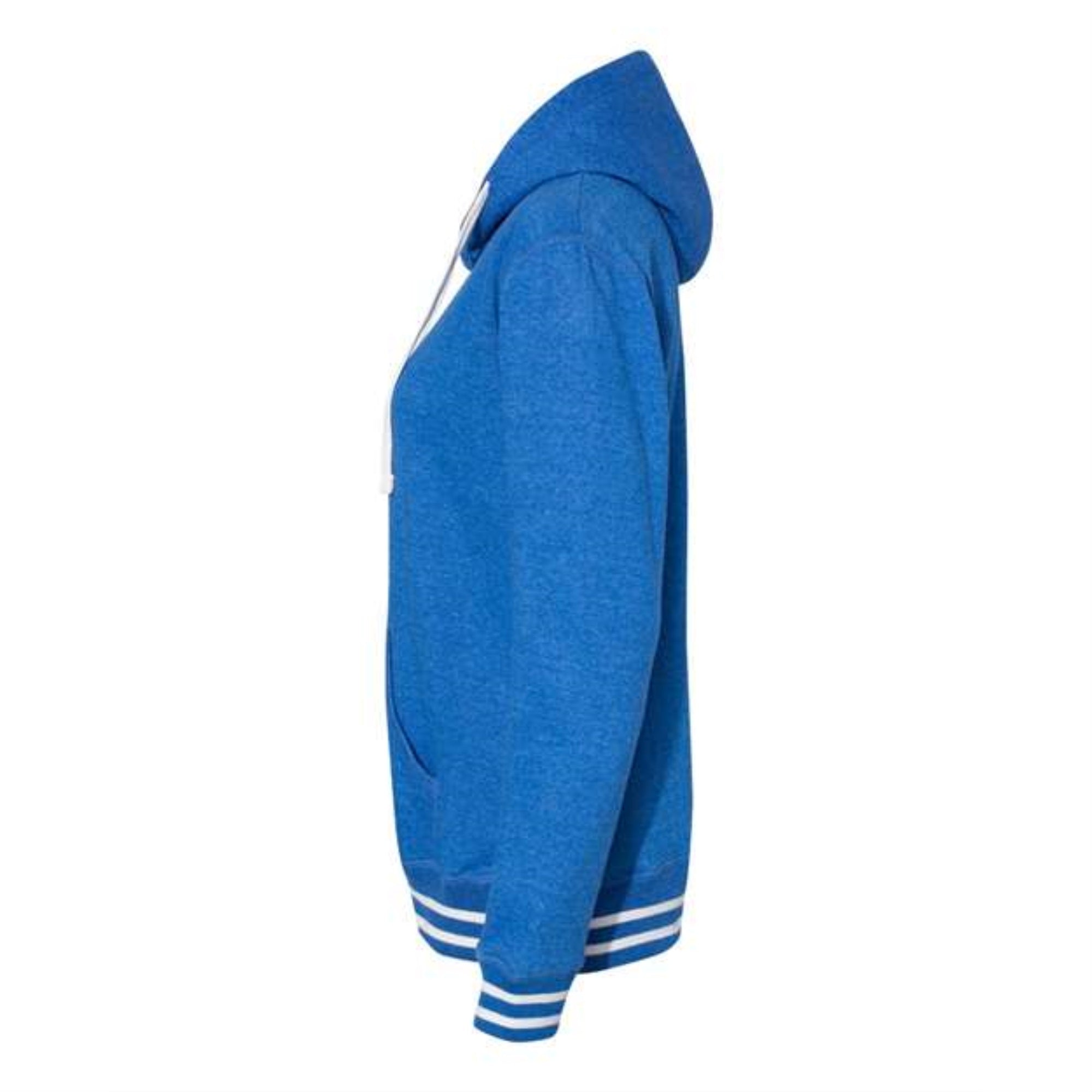 J. America Womens Relay Hooded Sweatshirt - Royal, M