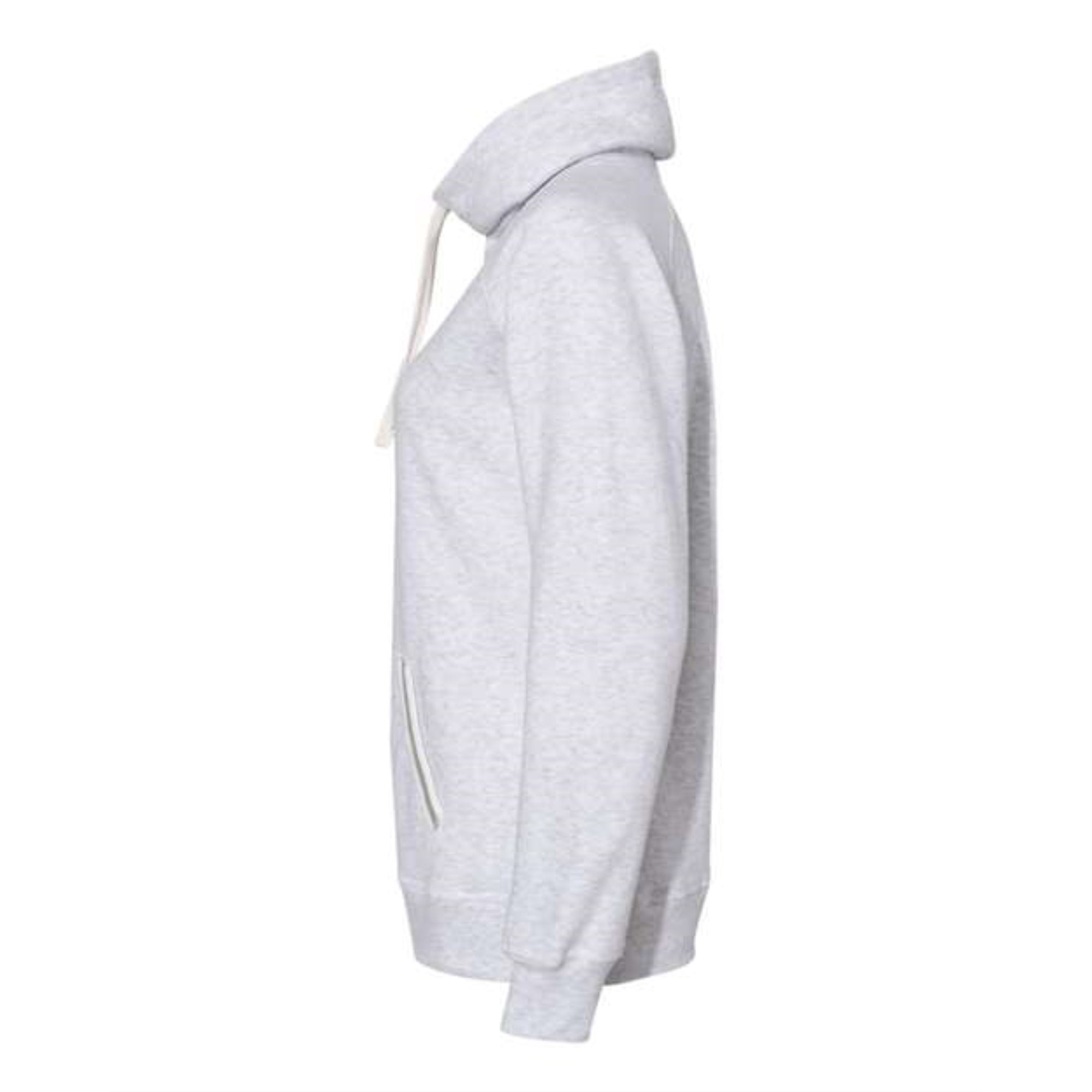 J. America Womens Relay Cowl Neck Sweatshirt - Ash, S