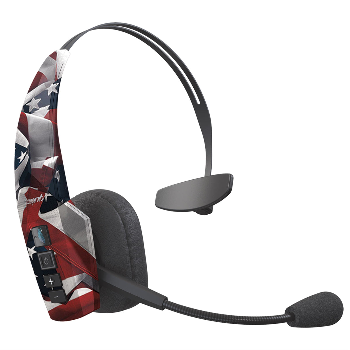 Blueparrott B350Xtflagon One Nation Traditional Noise Cancelling Bluetooth Headset Flag Design