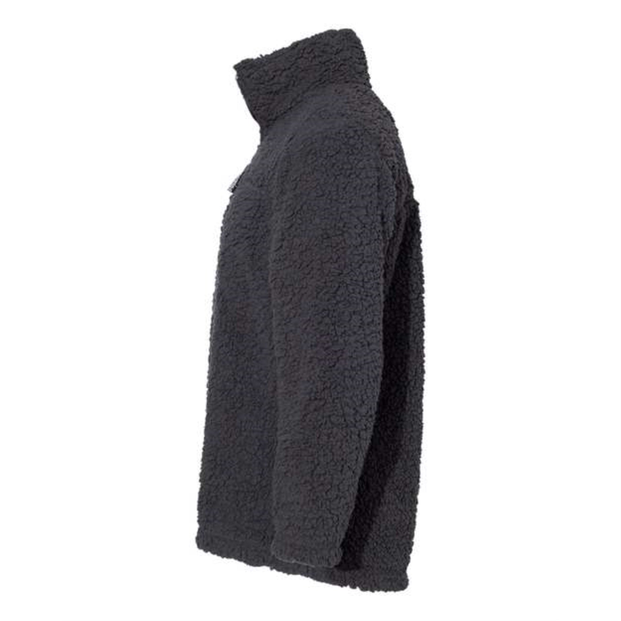 Boxercraft Unisex Sherpa Fleece Quarter-Zip Pullover - Charcoal, M