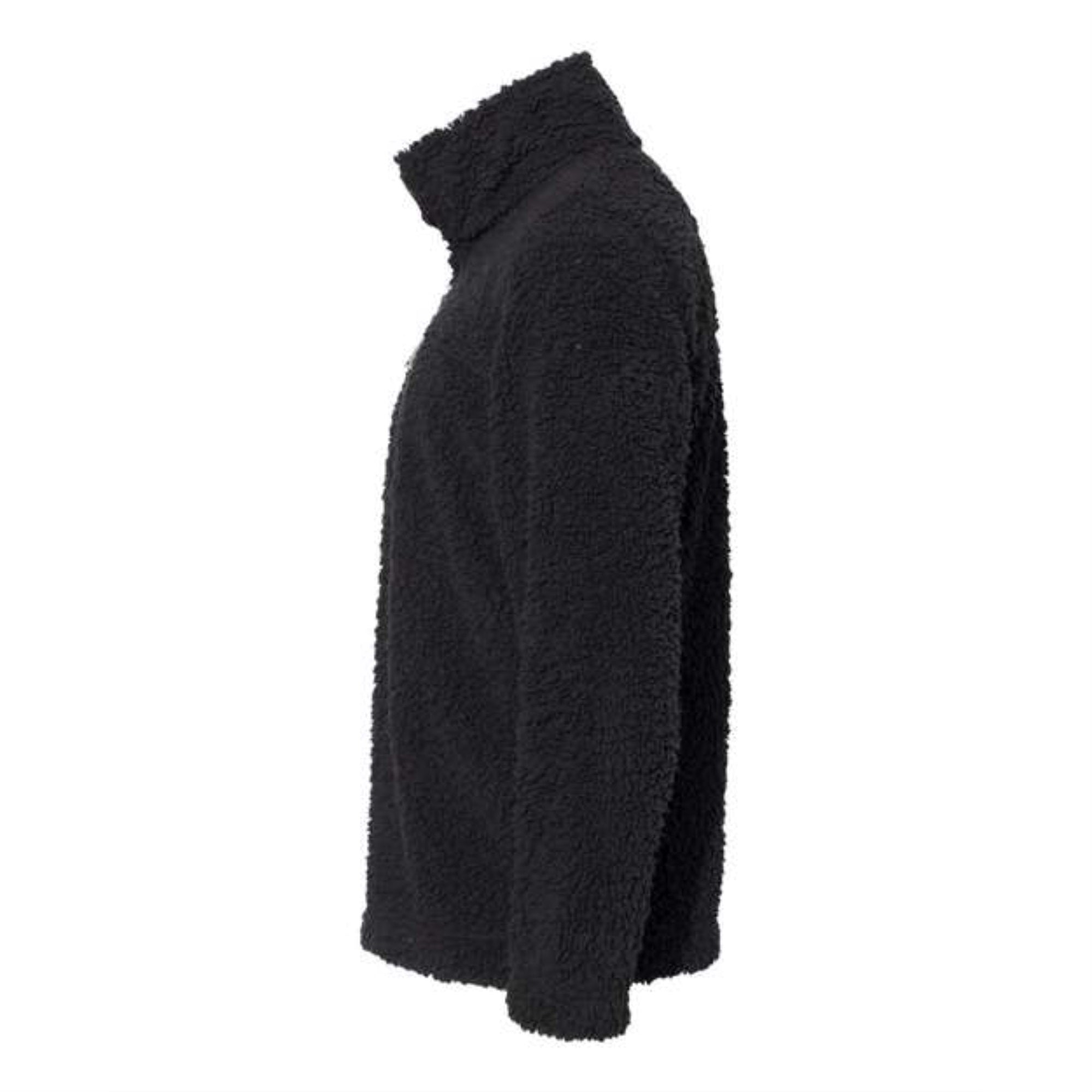 Boxercraft Unisex Sherpa Fleece Quarter-Zip Pullover - Black, XL