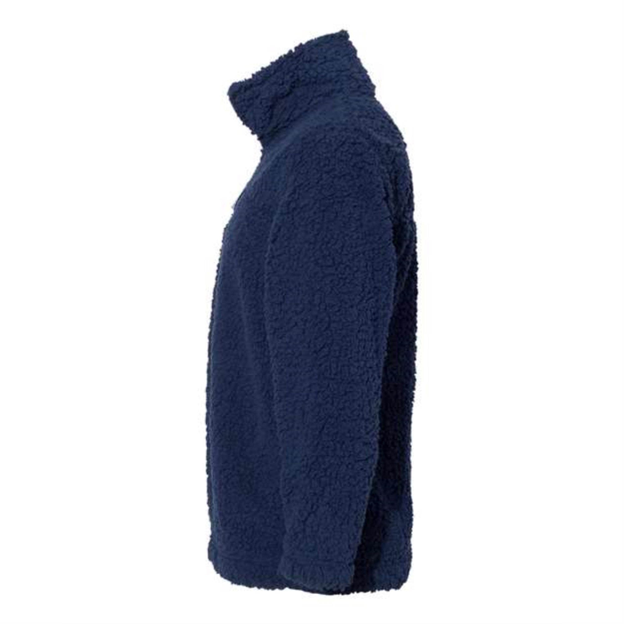 Boxercraft Unisex Sherpa Fleece Quarter-Zip Pullover - Navy, M