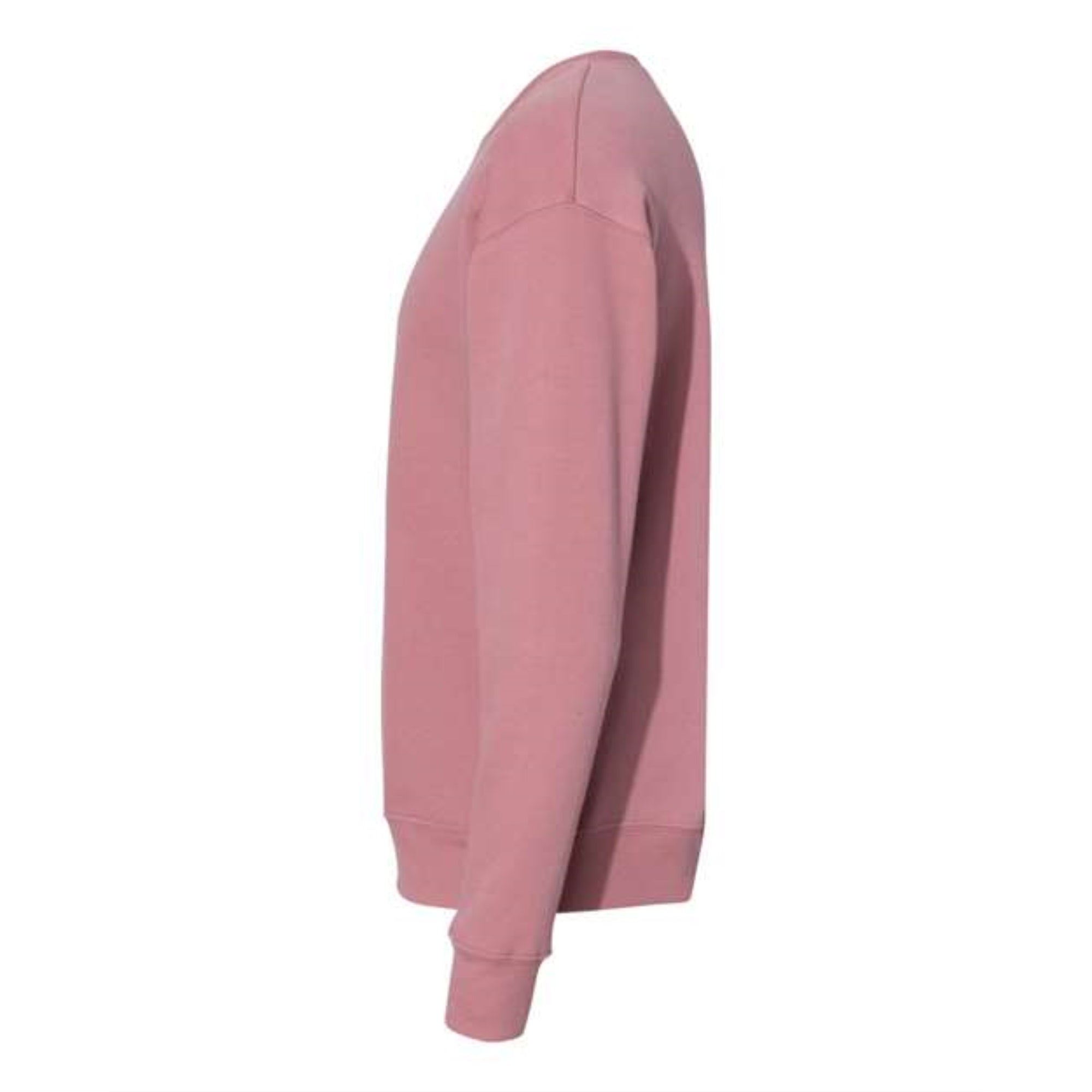 BELLA + CANVAS Unisex Sponge Fleece Drop Shoulder Crewneck Sweatshirt - Mauve, XS