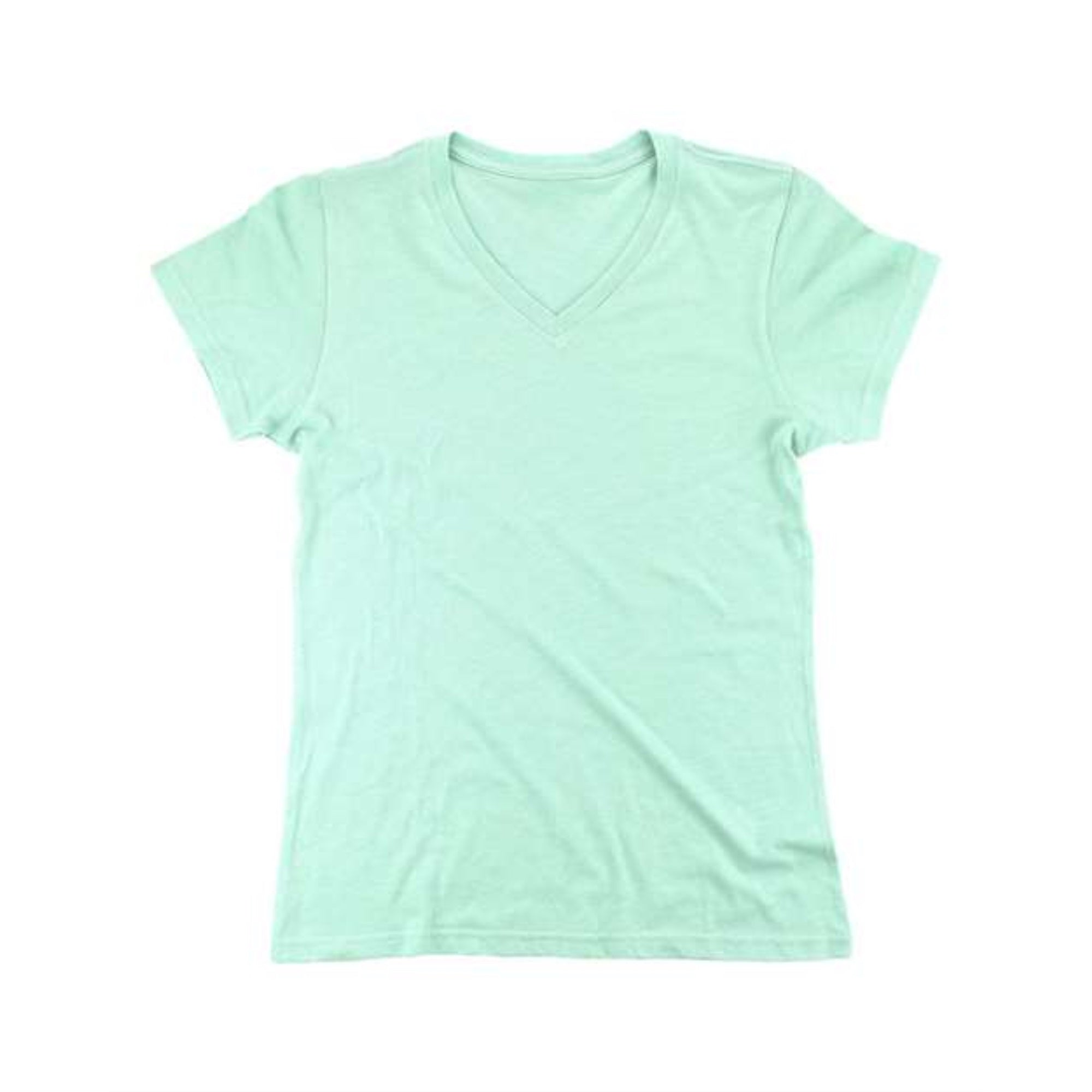 Boxercraft Women's Relaxed V-Neck T-Shirt - Mint, L