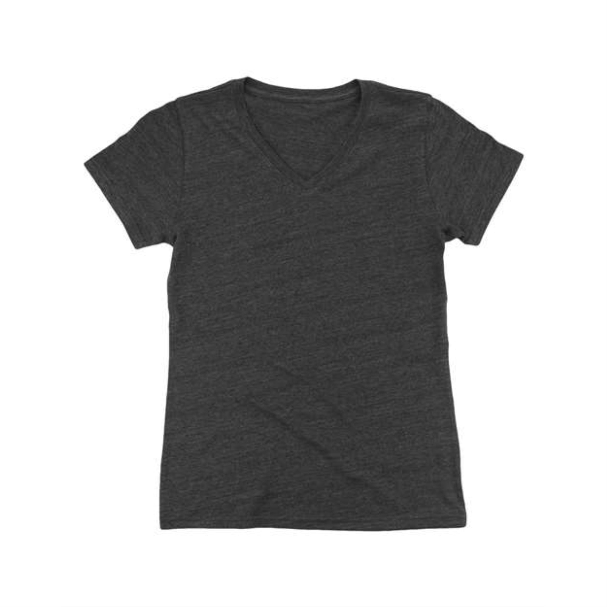 Boxercraft Girls' Relaxed V-Neck T-Shirt - Charcoal, S