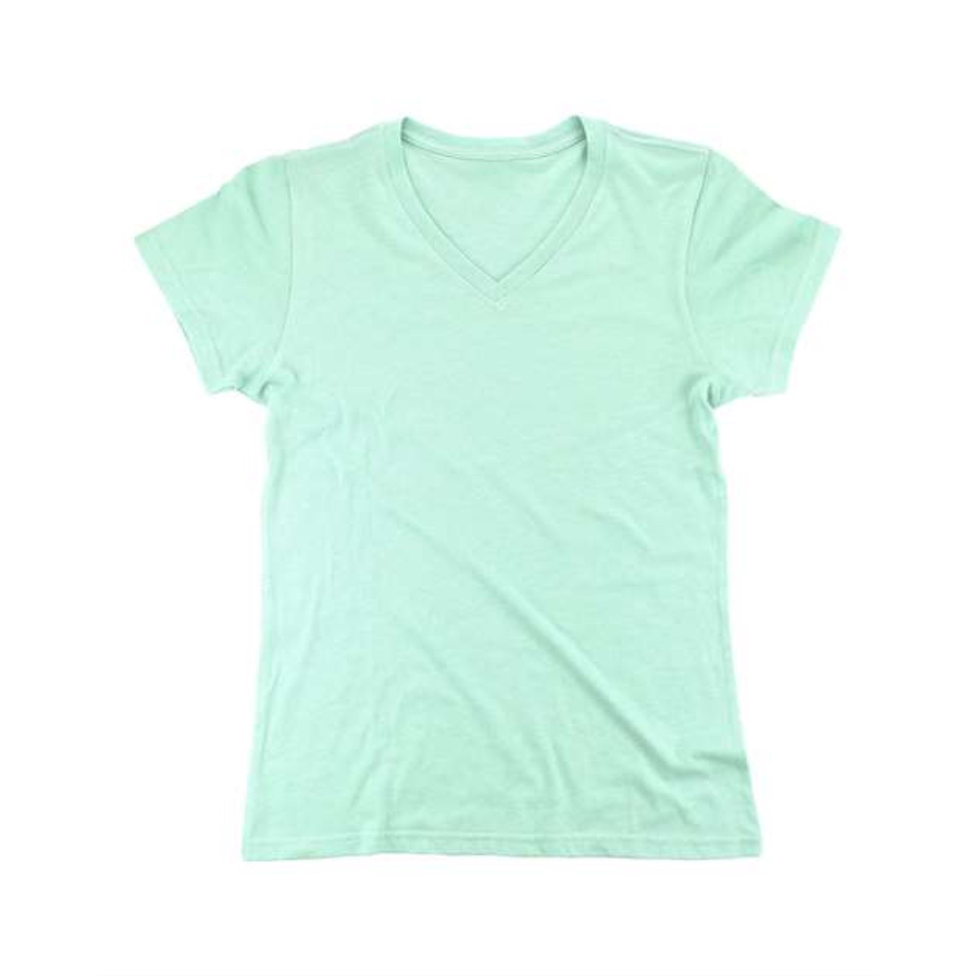 Boxercraft Girls' Relaxed V-Neck T-Shirt - Mint, L