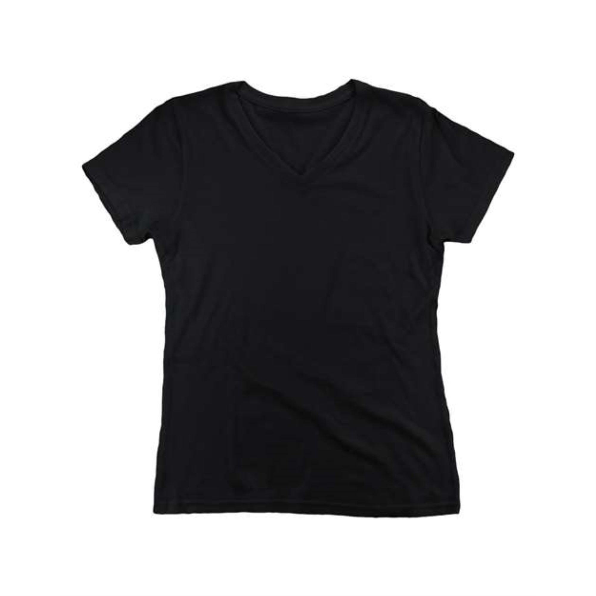Boxercraft Girls' Relaxed V-Neck T-Shirt - Black, L