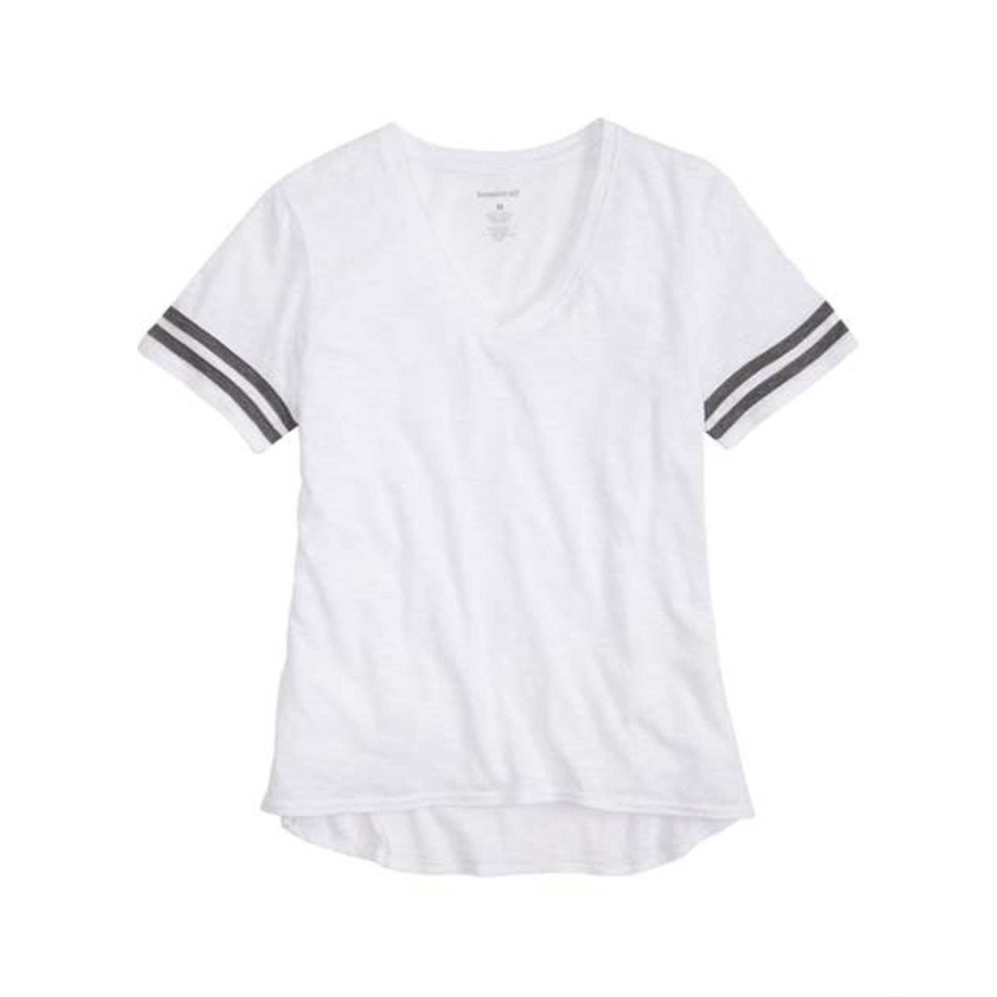 Boxercraft Girls' Sporty Slub T-Shirt - White, S