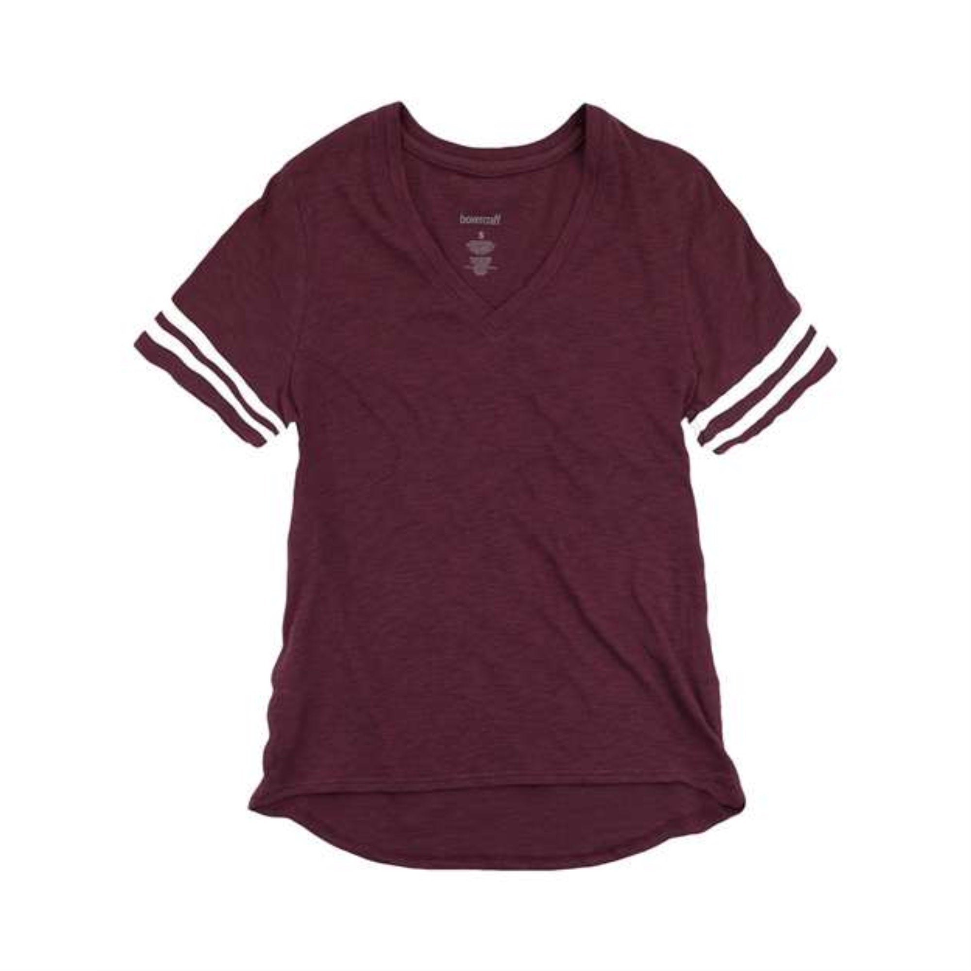 Boxercraft Women's Sporty Slub T-Shirt - Maroon, XL