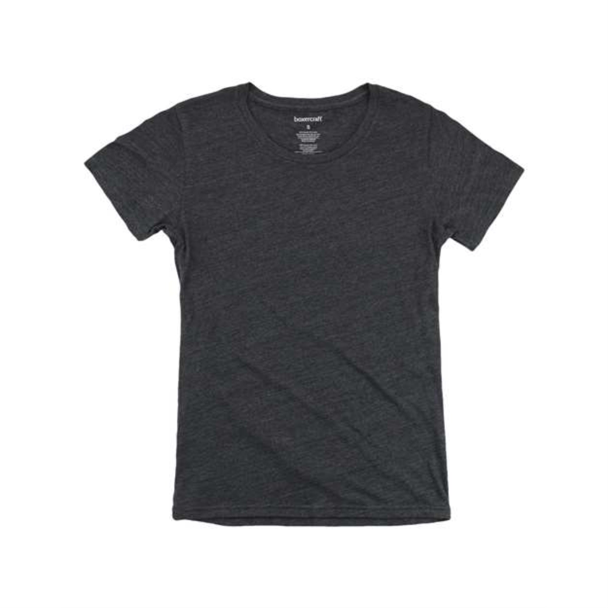 Boxercraft Women's Flirty Crew Neck T-Shirt - Charcoal, L
