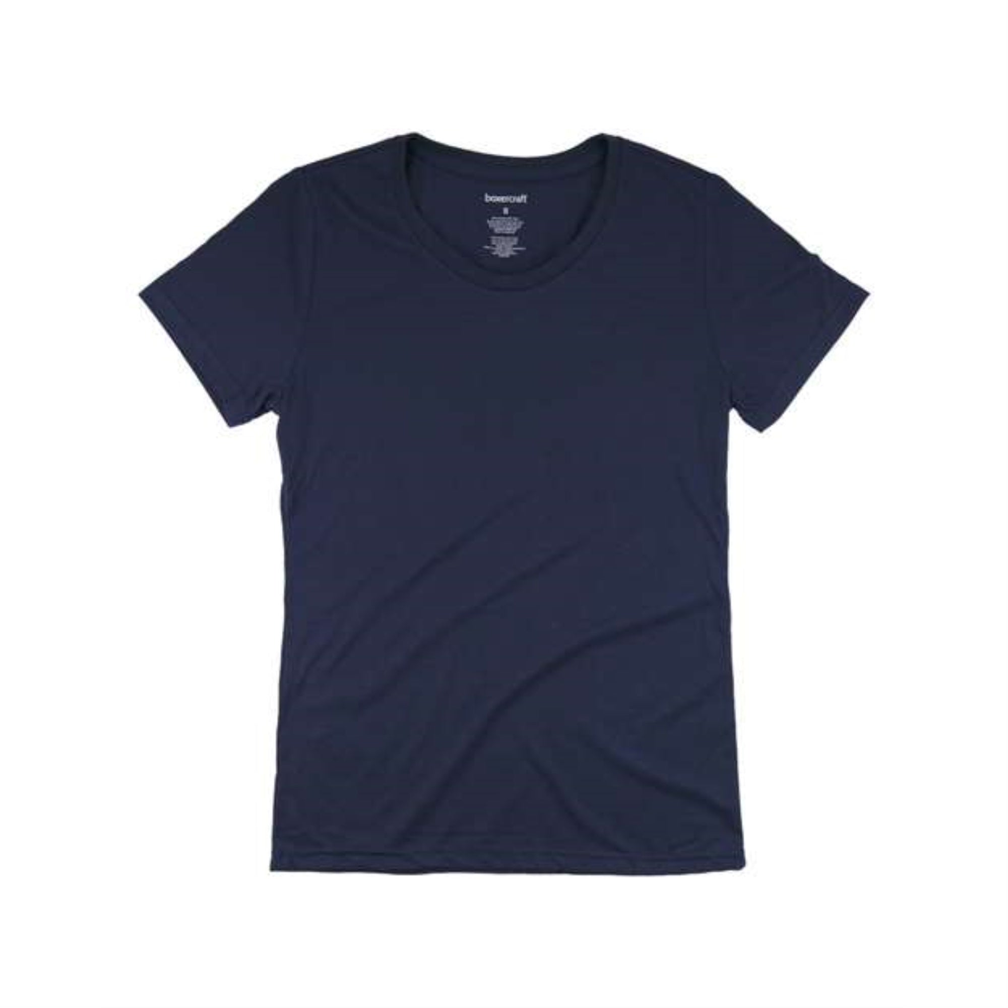 Boxercraft Women's Flirty Crew Neck T-Shirt - Navy, M