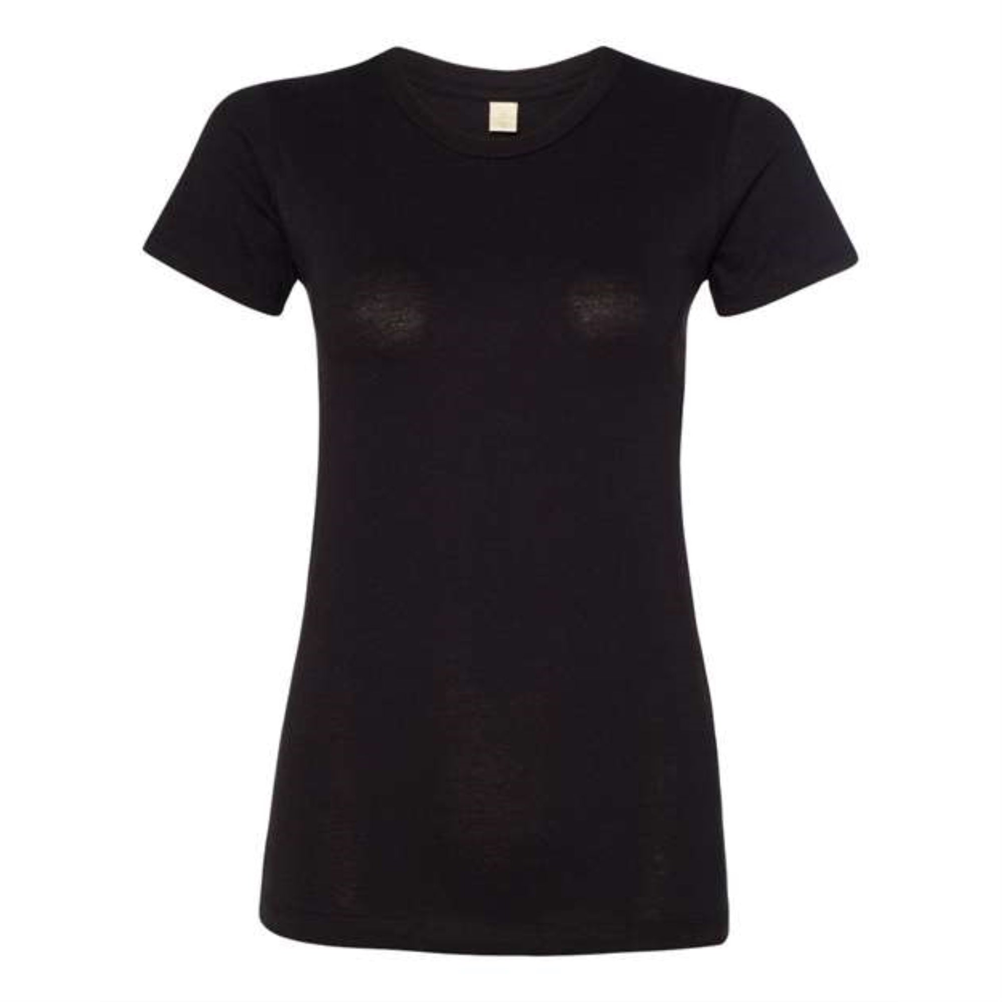Alternative Womens Satin Jersey Go-To Tee - Black, L