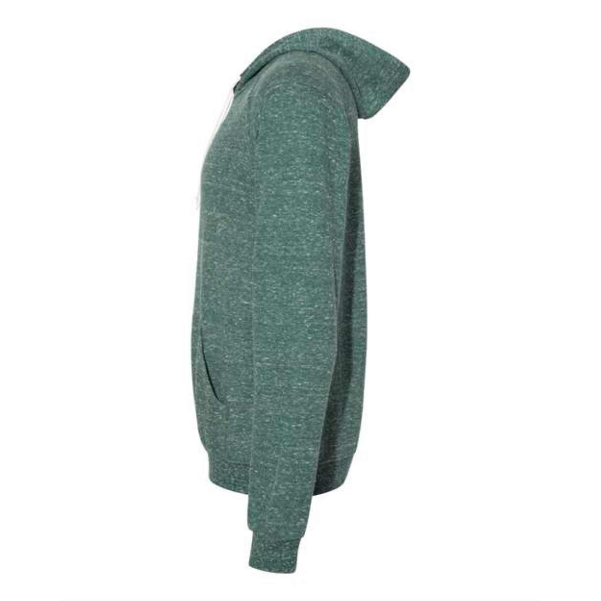JERZEES Snow Heather French Terry Pullover Hood Sweatshirt - Forest Green, S