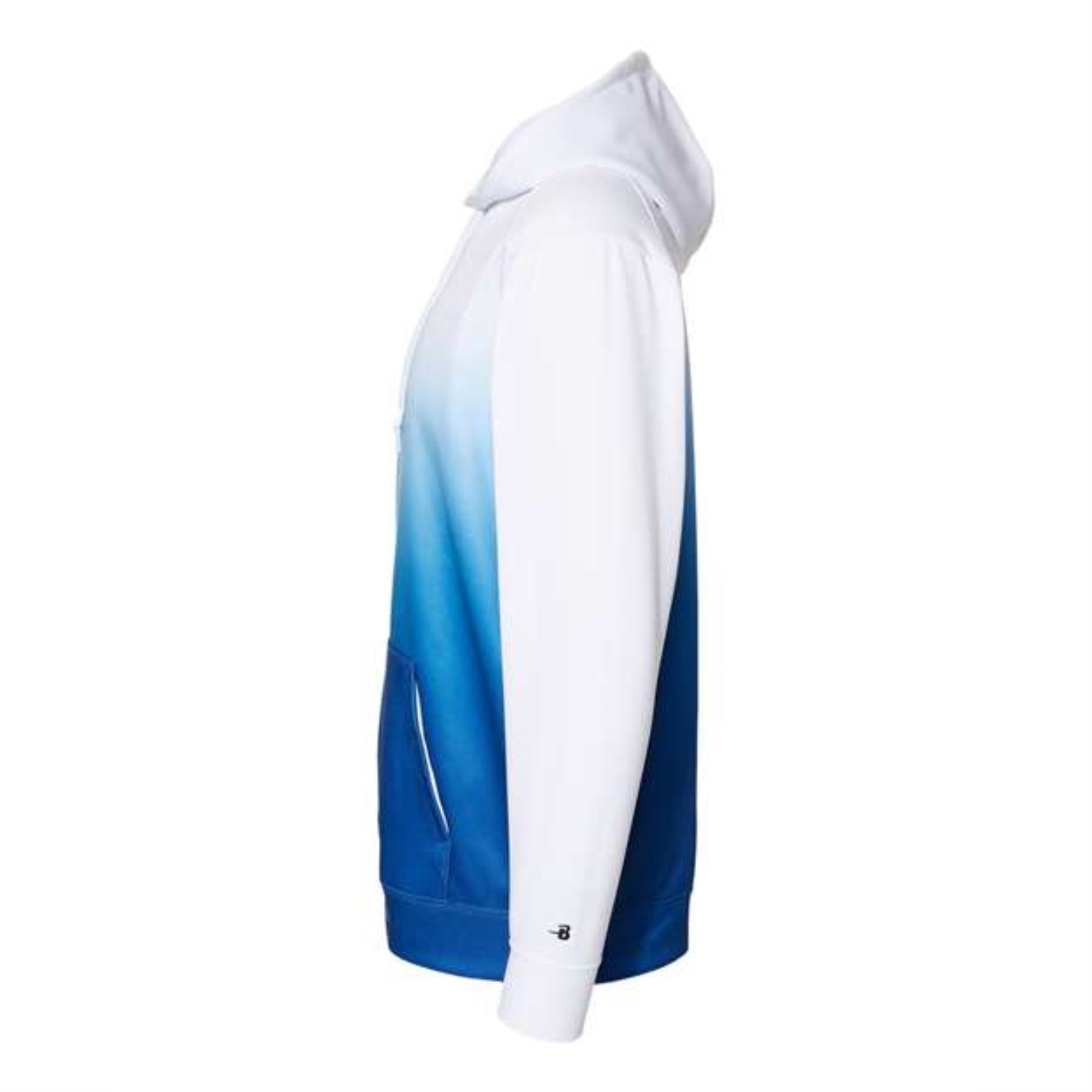 Badger Ombre Hooded Sweatshirt - Royal, L