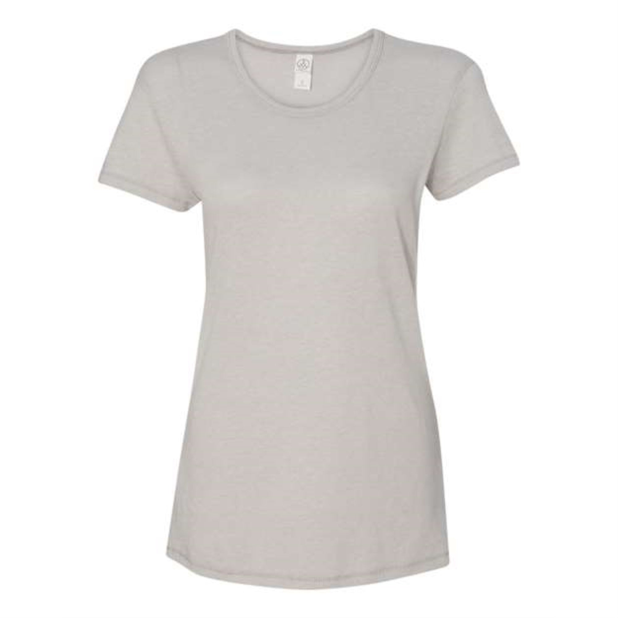 Alternative Womens Vintage Jersey Keepsake Short Sleeve Tee - Silver, M