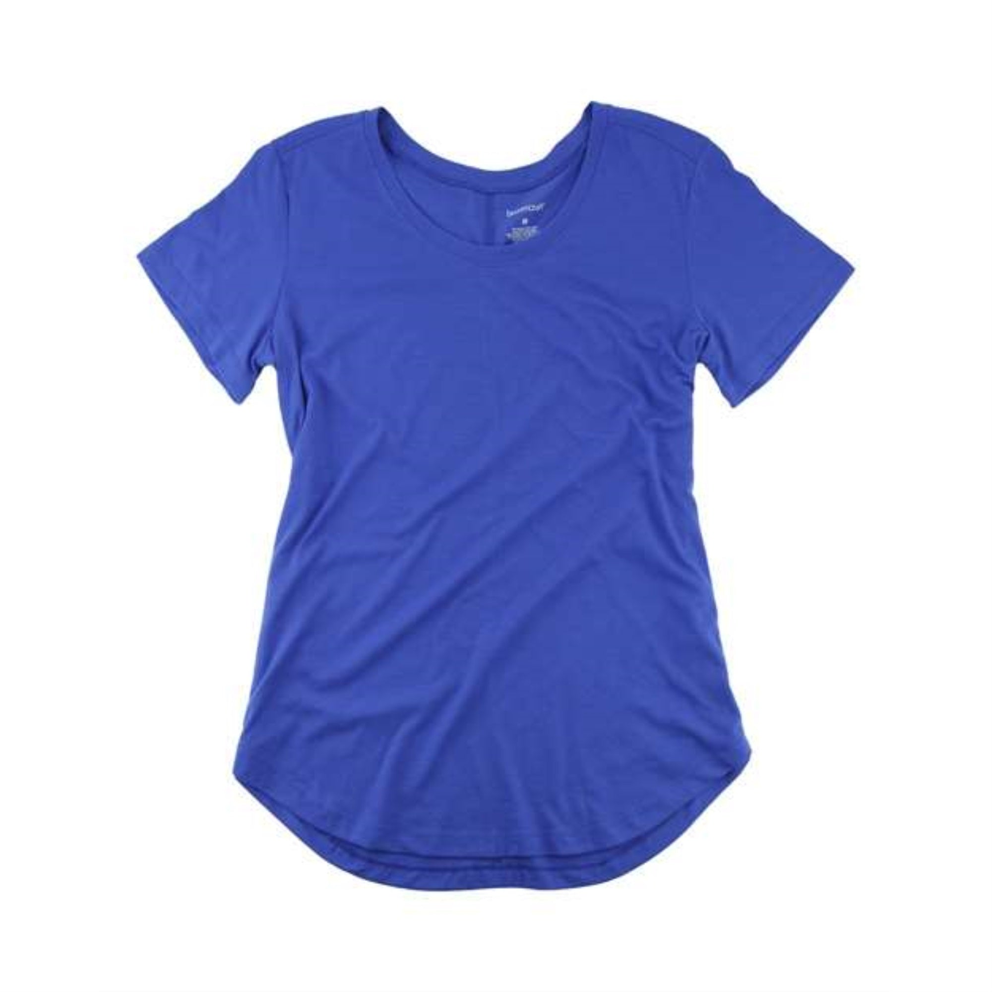 Boxercraft Womens At Ease Scoop Neck T-Shirt - Royal, XS