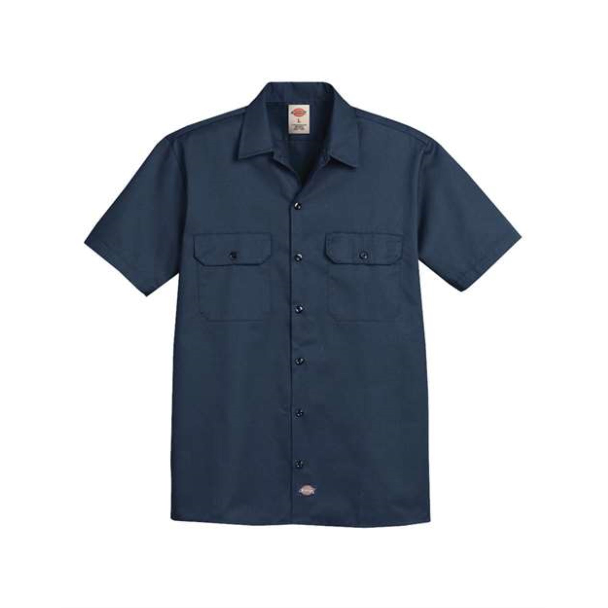 Dickies Short Sleeve Work Shirt - Navy, S