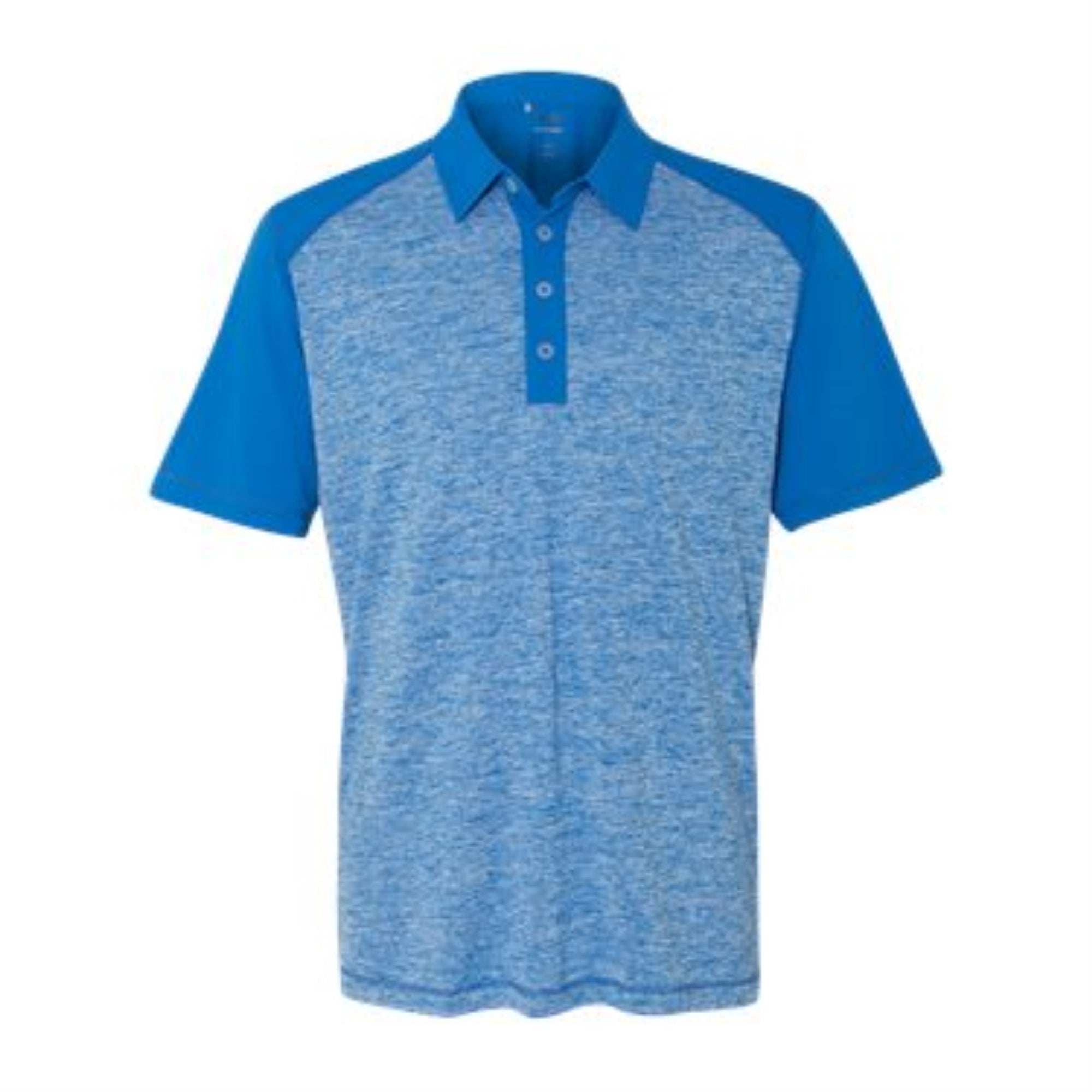 Heather Block Sport Shirt - Bright Royal Heather/ Bright Royal