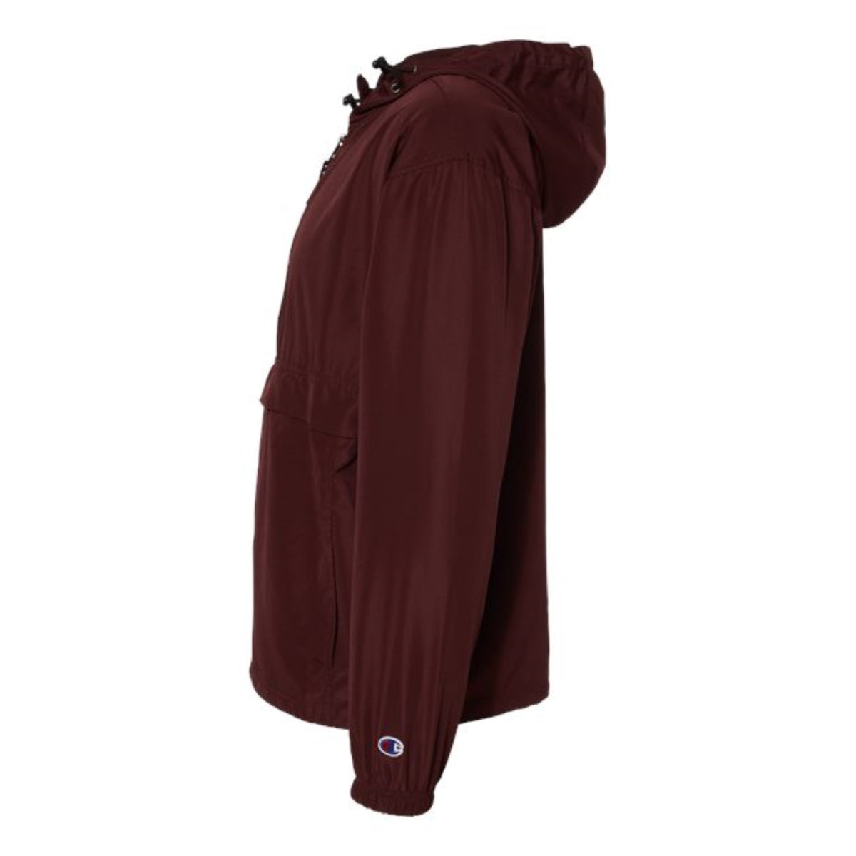 Champion Packable Quarter-Zip Jacket - Maroon, L