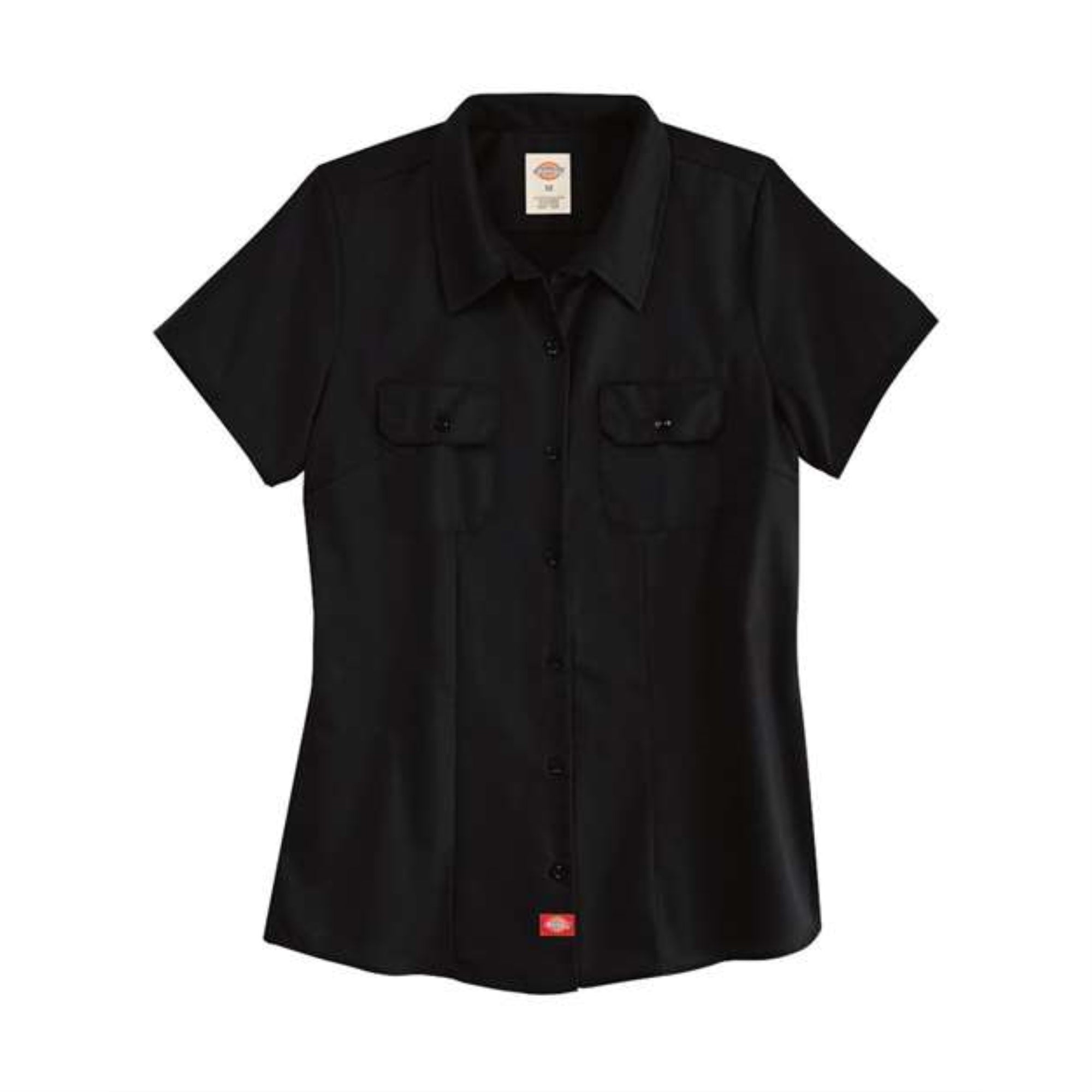 Dickies Women's Short Sleeve Work Shirt - Black, S