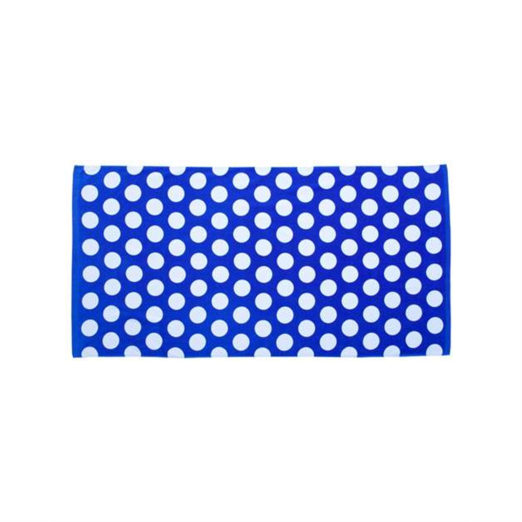 Carmel Towel Company Polka Dot Velour Beach Towel - Royal, One Size