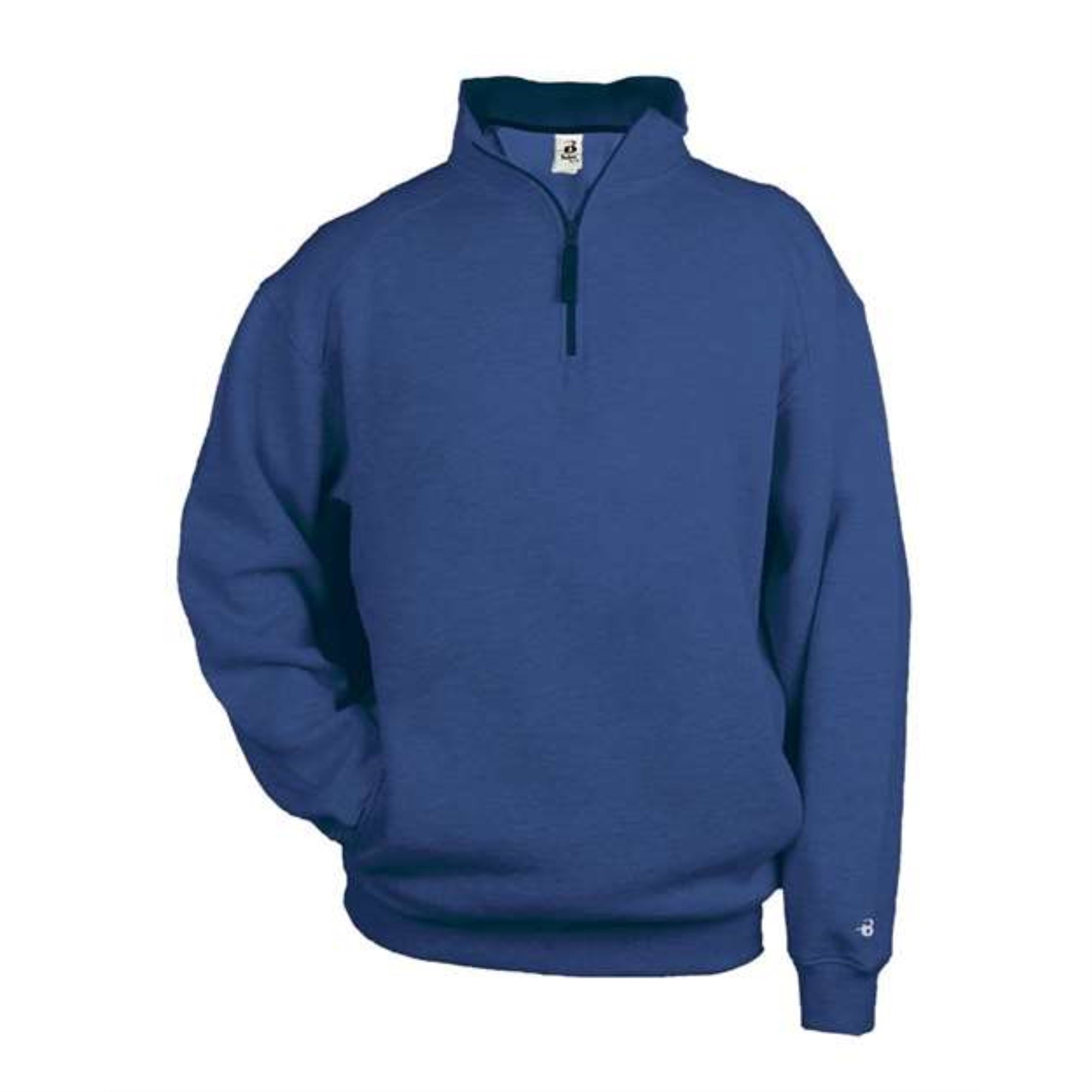 Badger Quarter-Zip Fleece Pullover - Royal, L