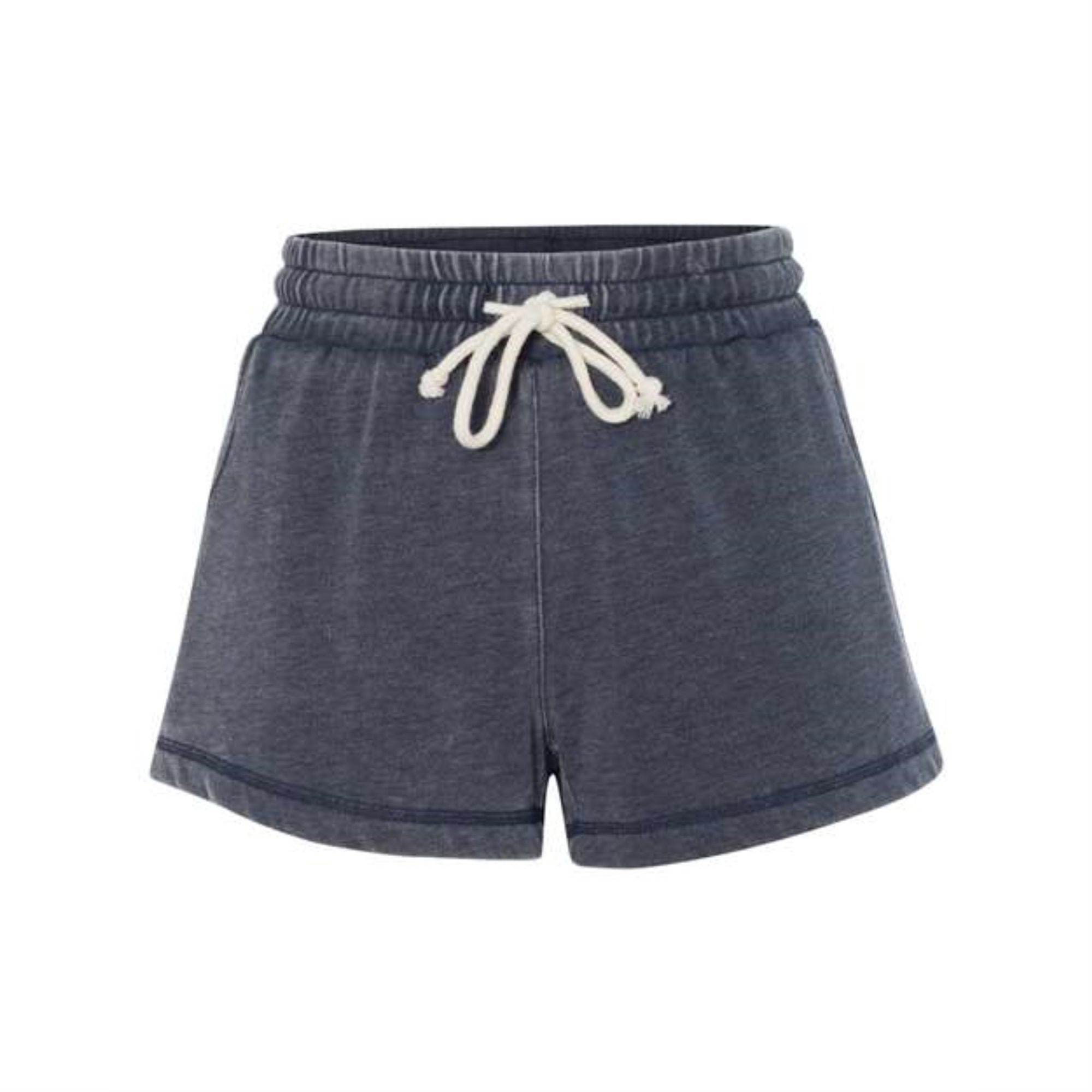 Boxercraft Womens Enzyme-Washed Rally Shorts - Navy, L