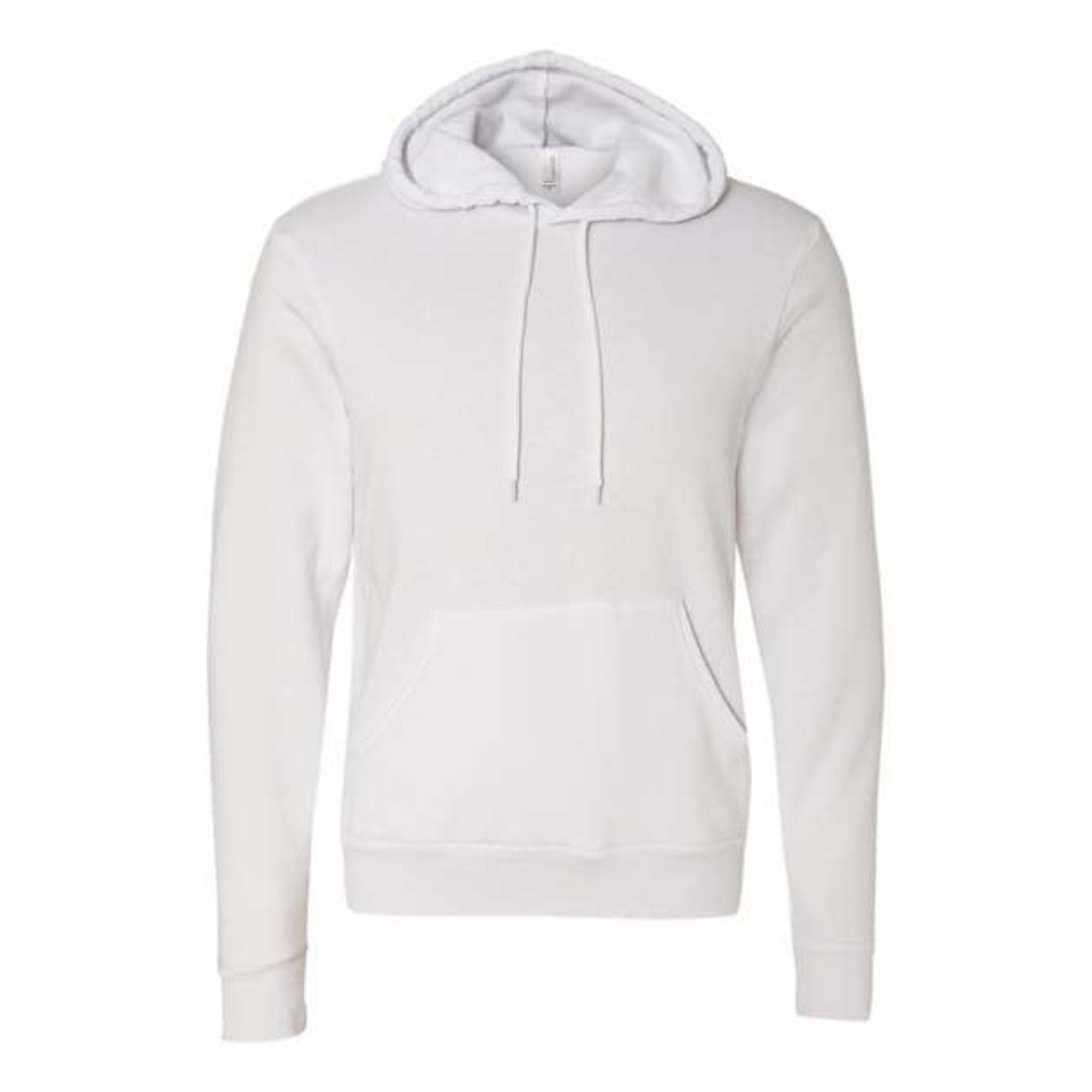 BELLA + CANVAS Unisex Sponge Fleece Hoodie - White, S