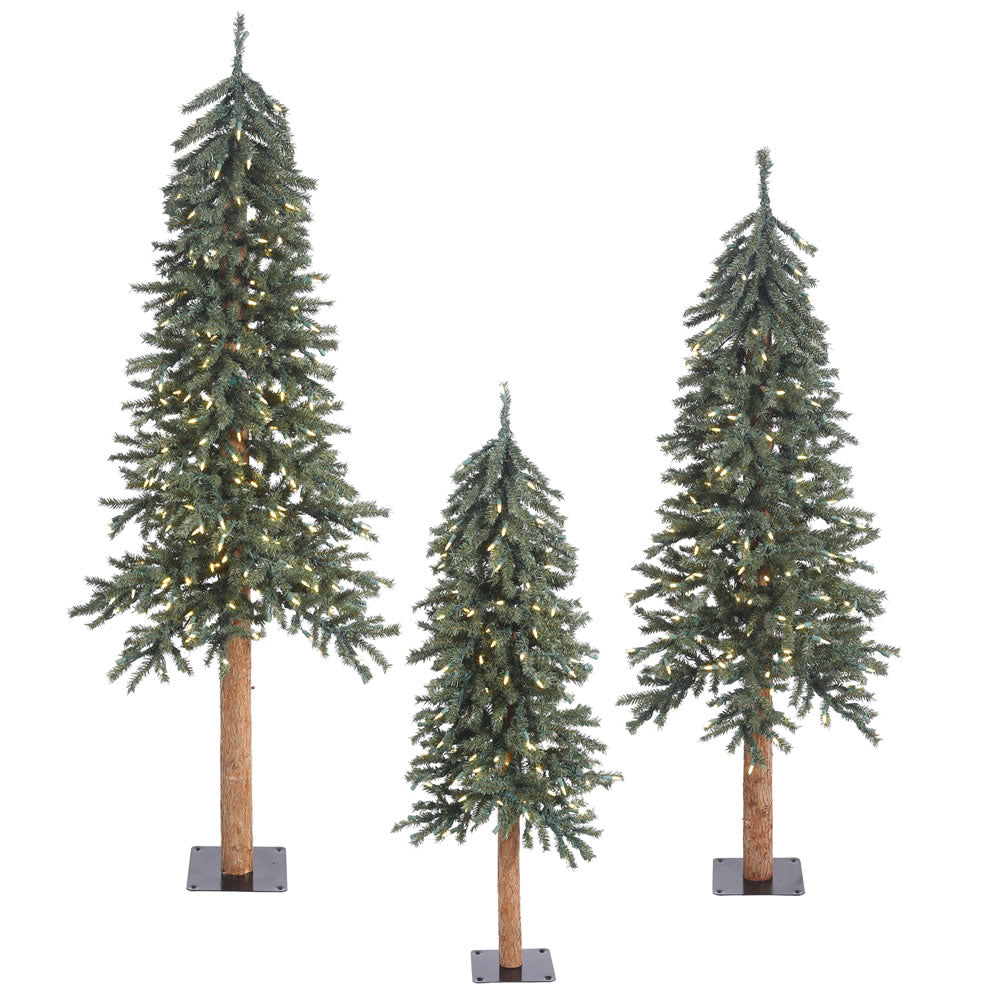 Vickerman 4' 5' 6' Nat Bark Alpine Set DuraL 500WW - B907384LED