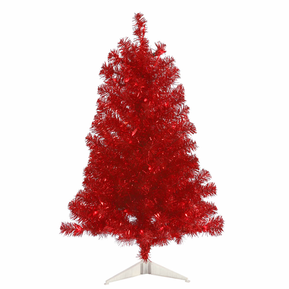 Vickerman 3' x 19″ Red Tree Dural LED 50Rd - B981431LED