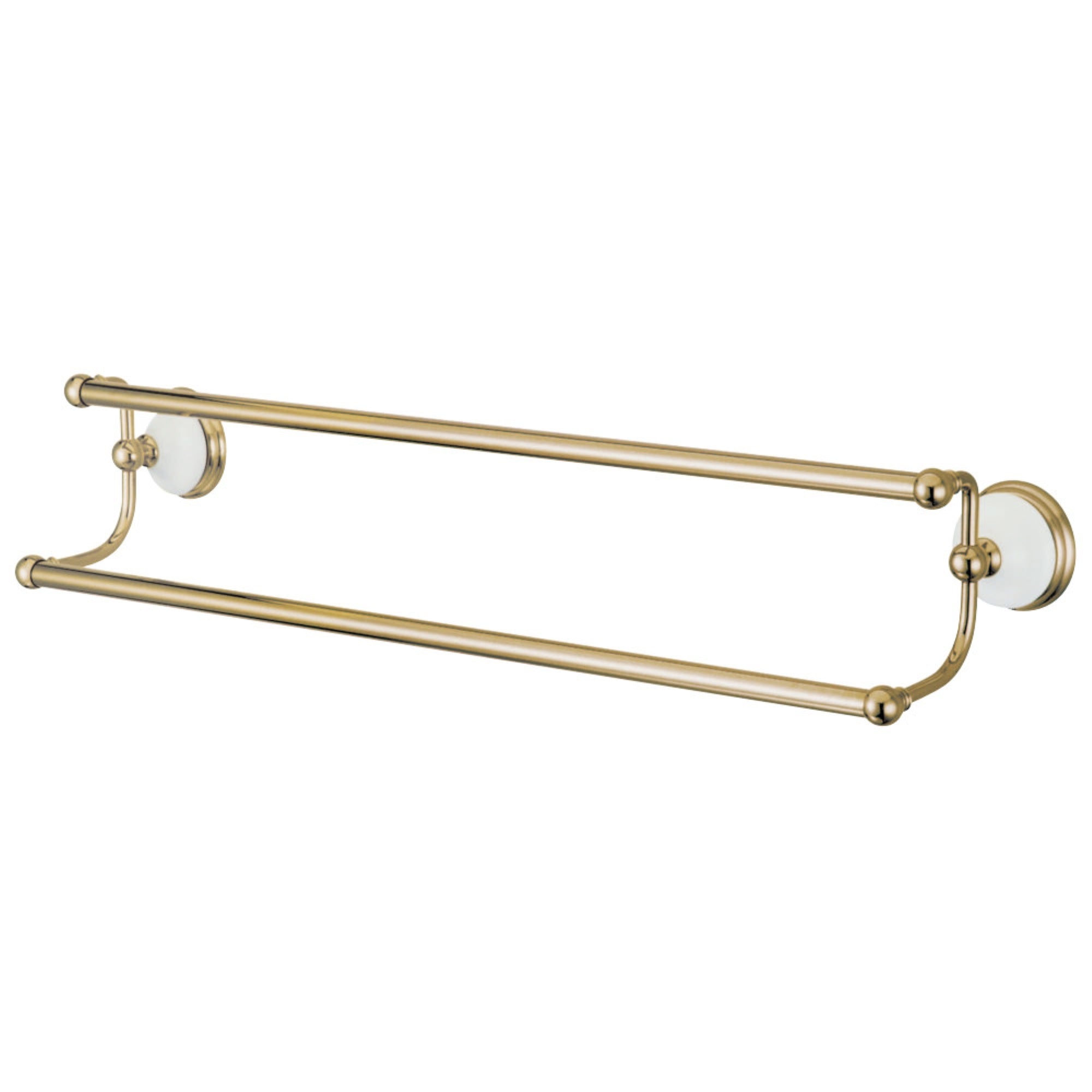 Kingston Brass Ba1113Pb Victorian 24 Dual Towel Bar, Polished Brass