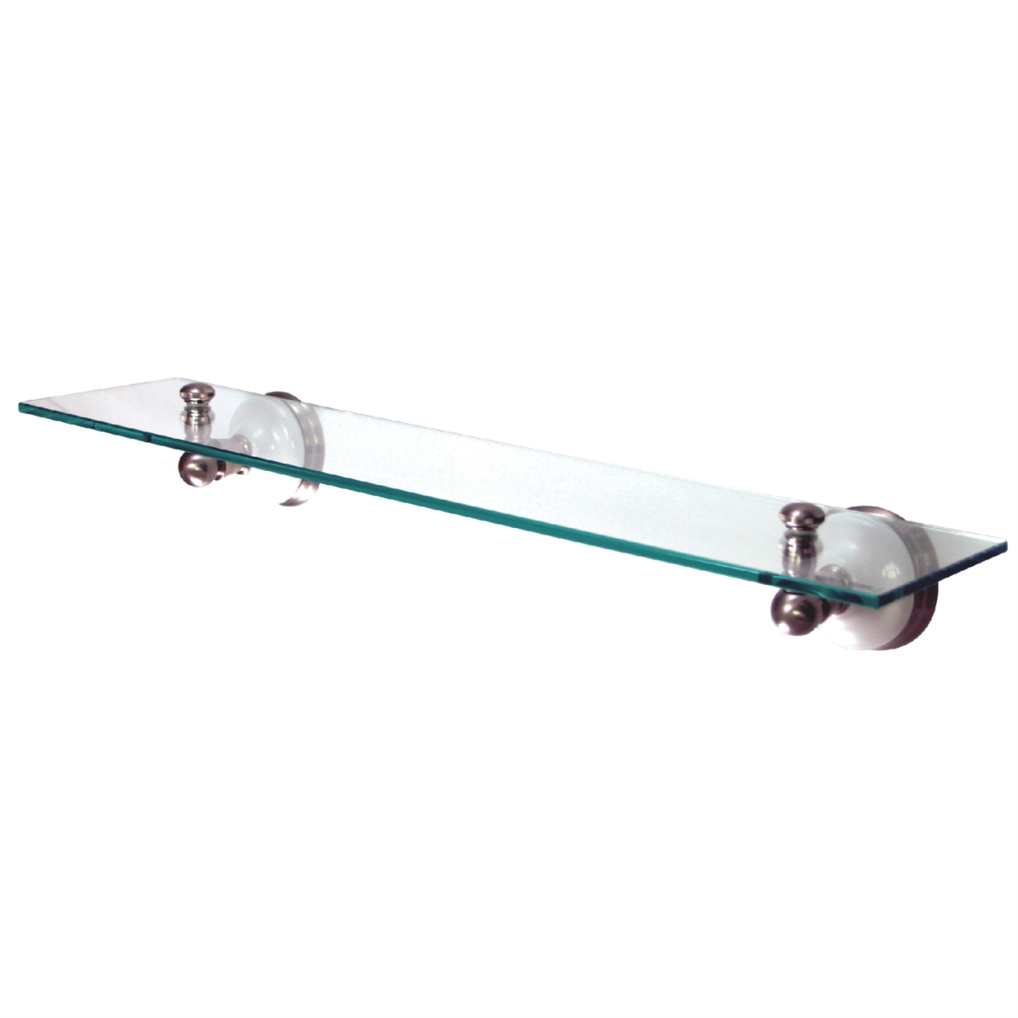 Kingston Brass Ba1119Sn Victorian Cosmetic Glass Shelf, Brushed Nickel