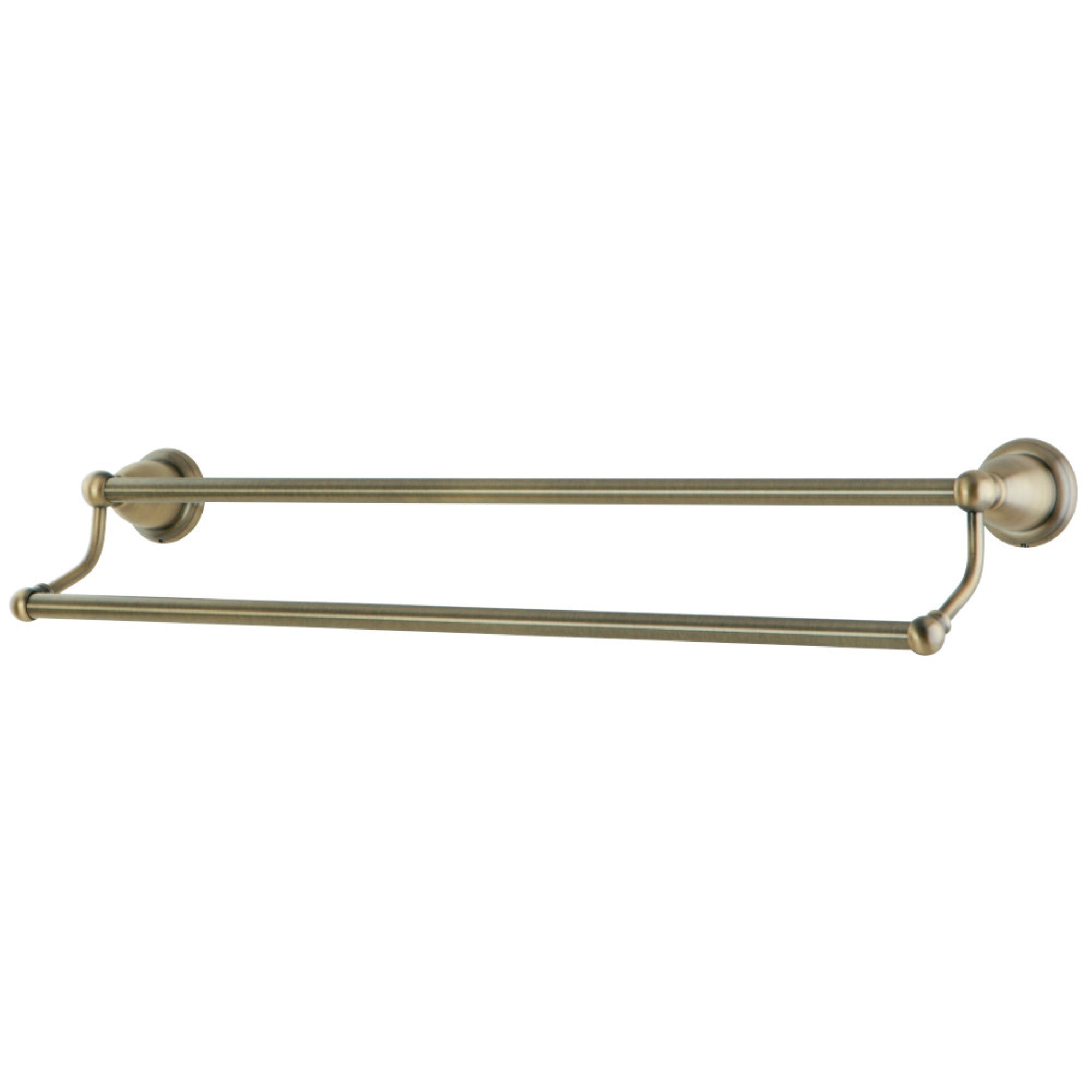 Kingston Brass Ba1753Ab Heritage 24 Dual Towel Bar, Antique Brass