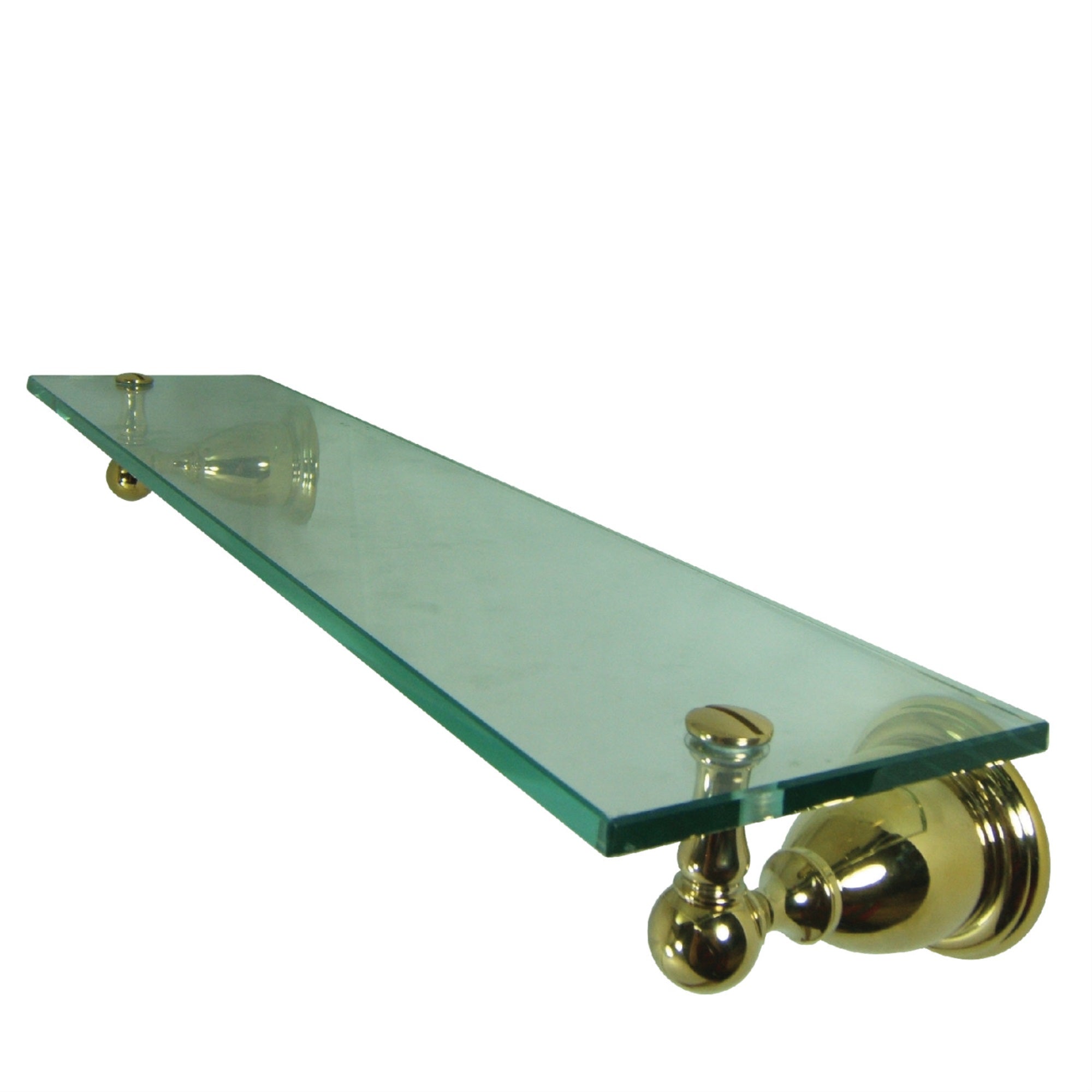 Kingston Brass Ba1759Pb Heritage Cosmetic Glass Shelf, Polished Brass