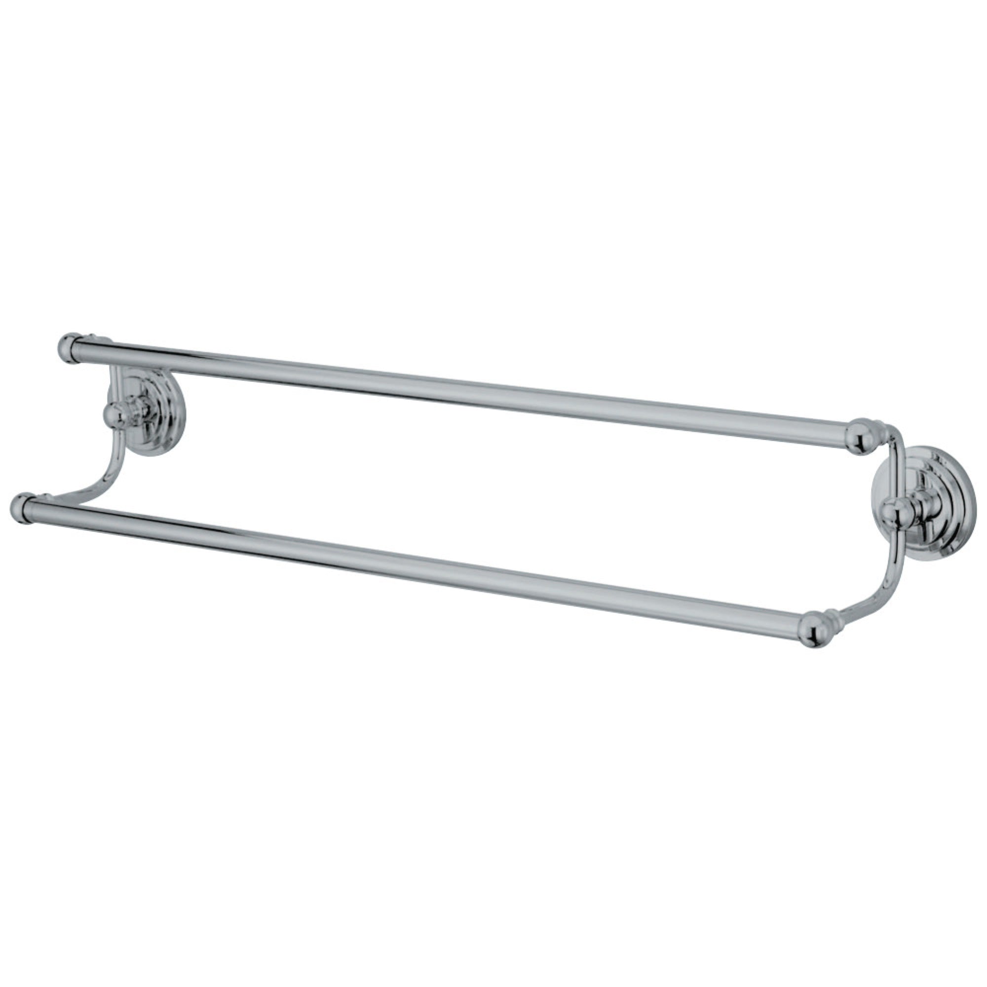 Kingston Brass Ba271318C Milano 18 Dual Towel Bar, Polished Chrome