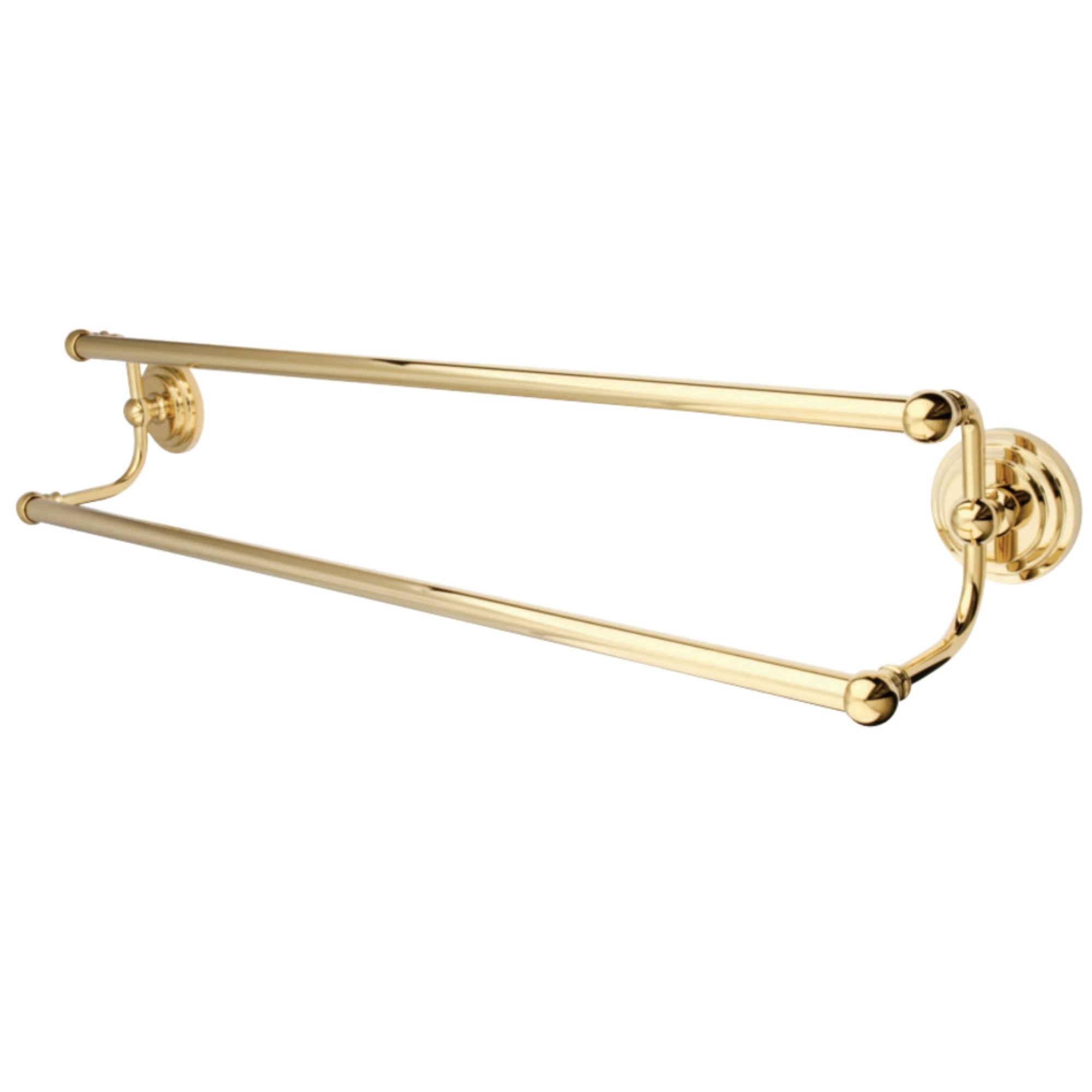 Kingston Brass Ba2713Pb Milano 24 Dual Towel Bar, Polished Brass