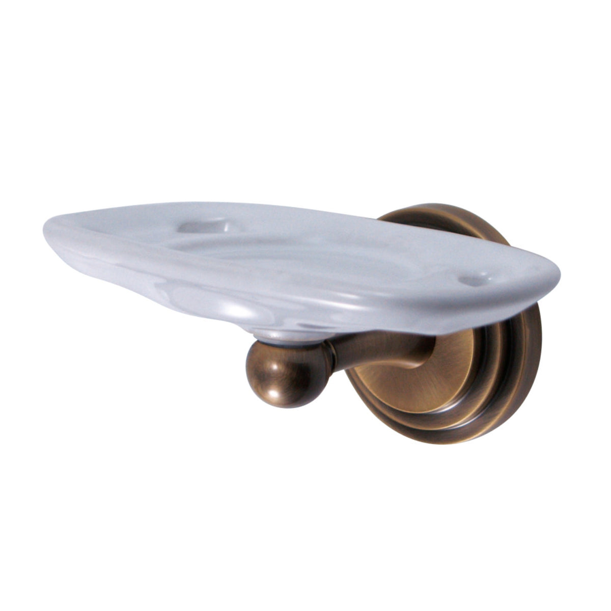 Kingston Brass Ba2716Ab Milano Toothbrush With Tumbler Holders, Antique Brass